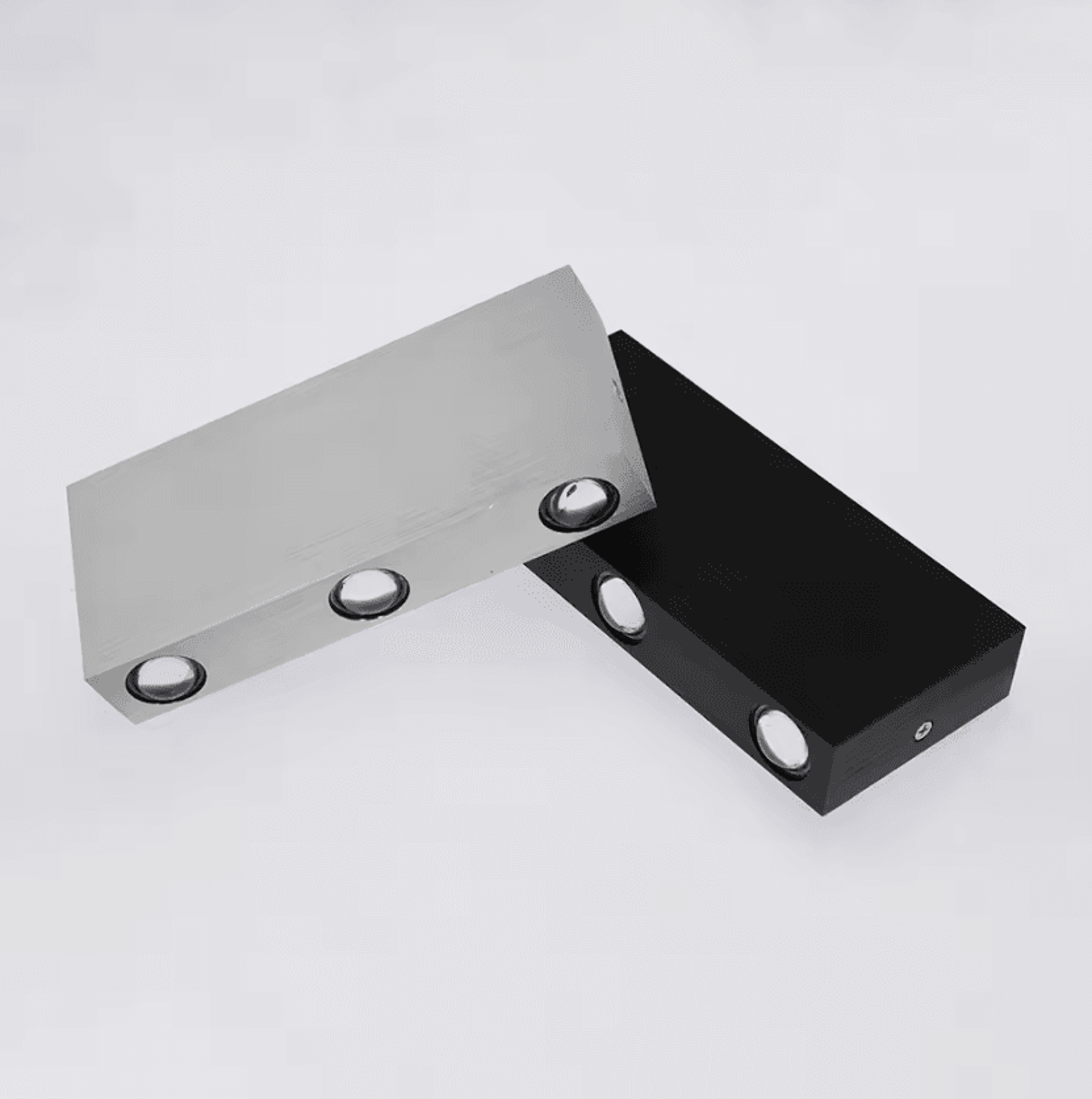 Modern Square Aluminum LED Up Down Wall Light 1