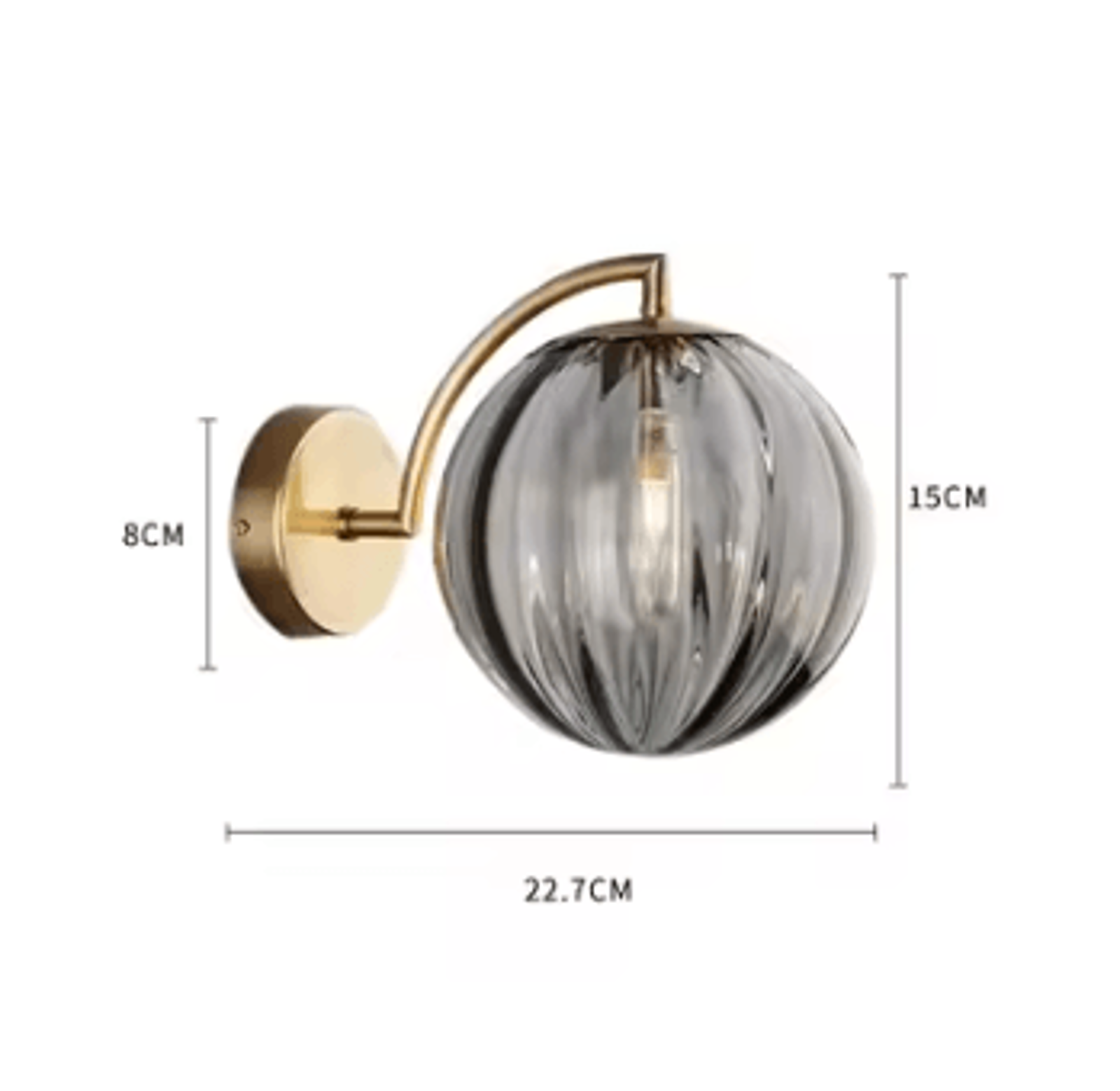 Nordic Glass Ball E14 Wall Sconce 8