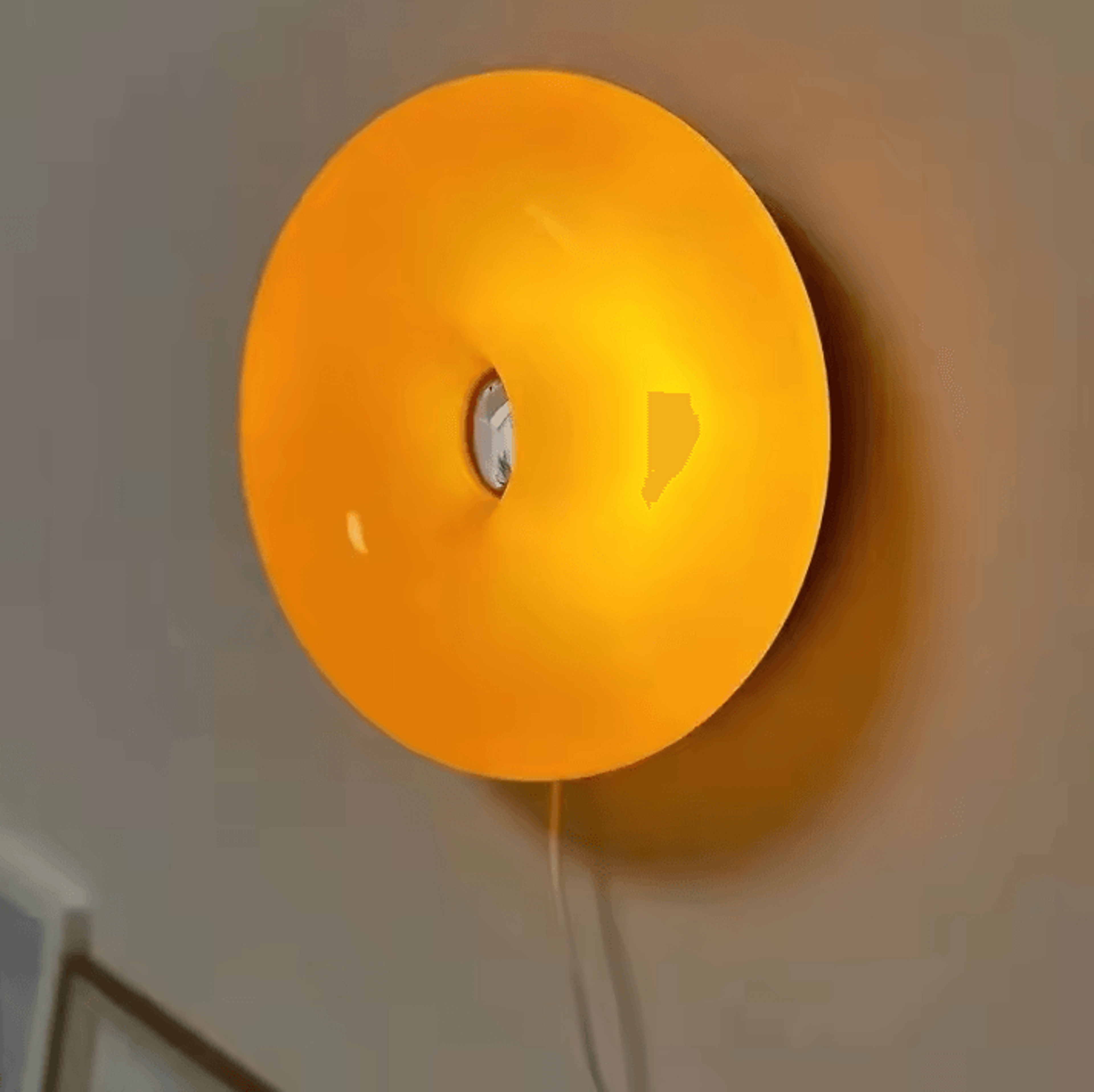 Orange Donut Glass LED Wall Lamp 0