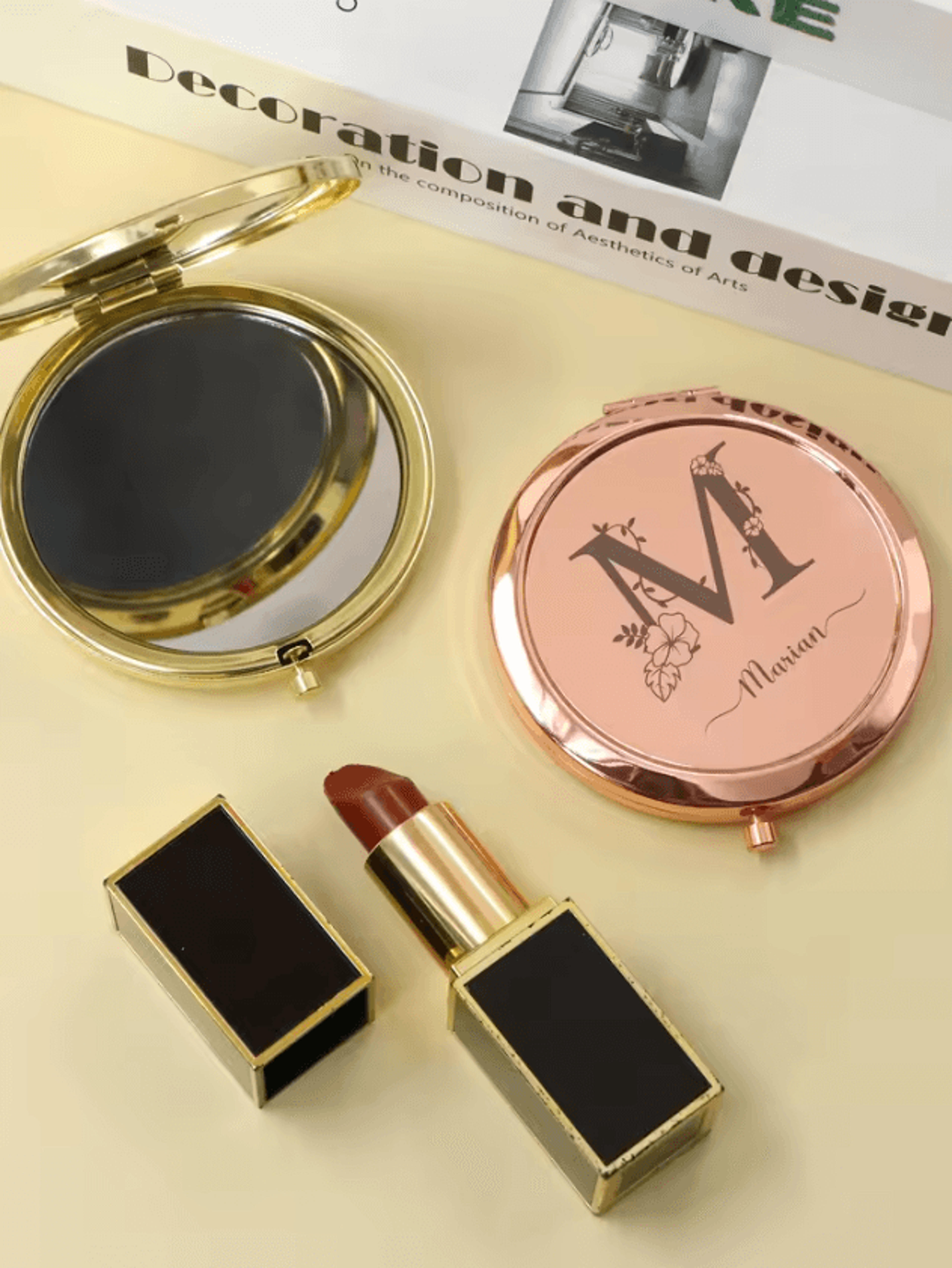 Personalized Name Stainless Steel Pocket Mirror 2
