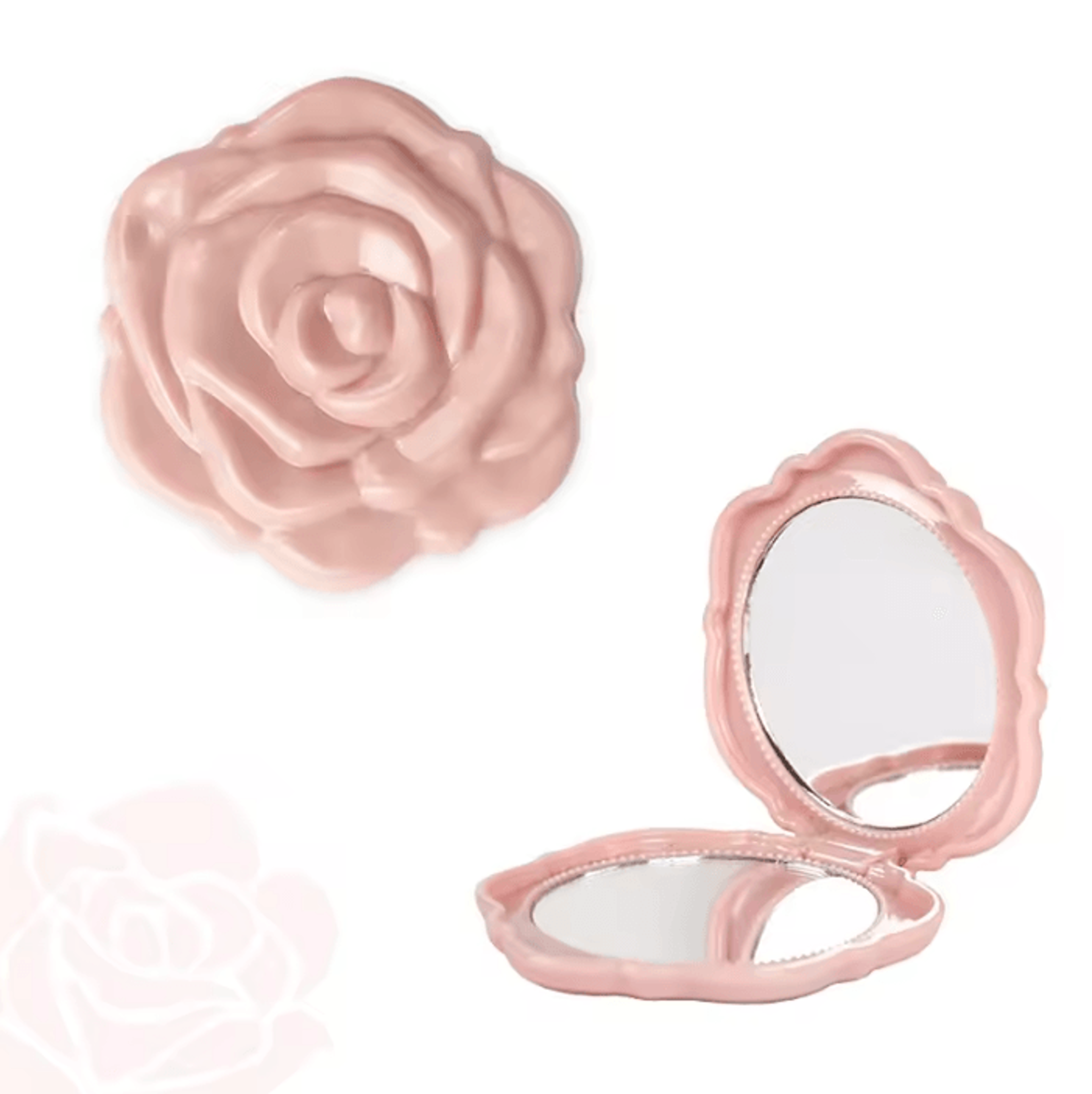 Retro Rose Double Sided Pocket Makeup Mirror 5
