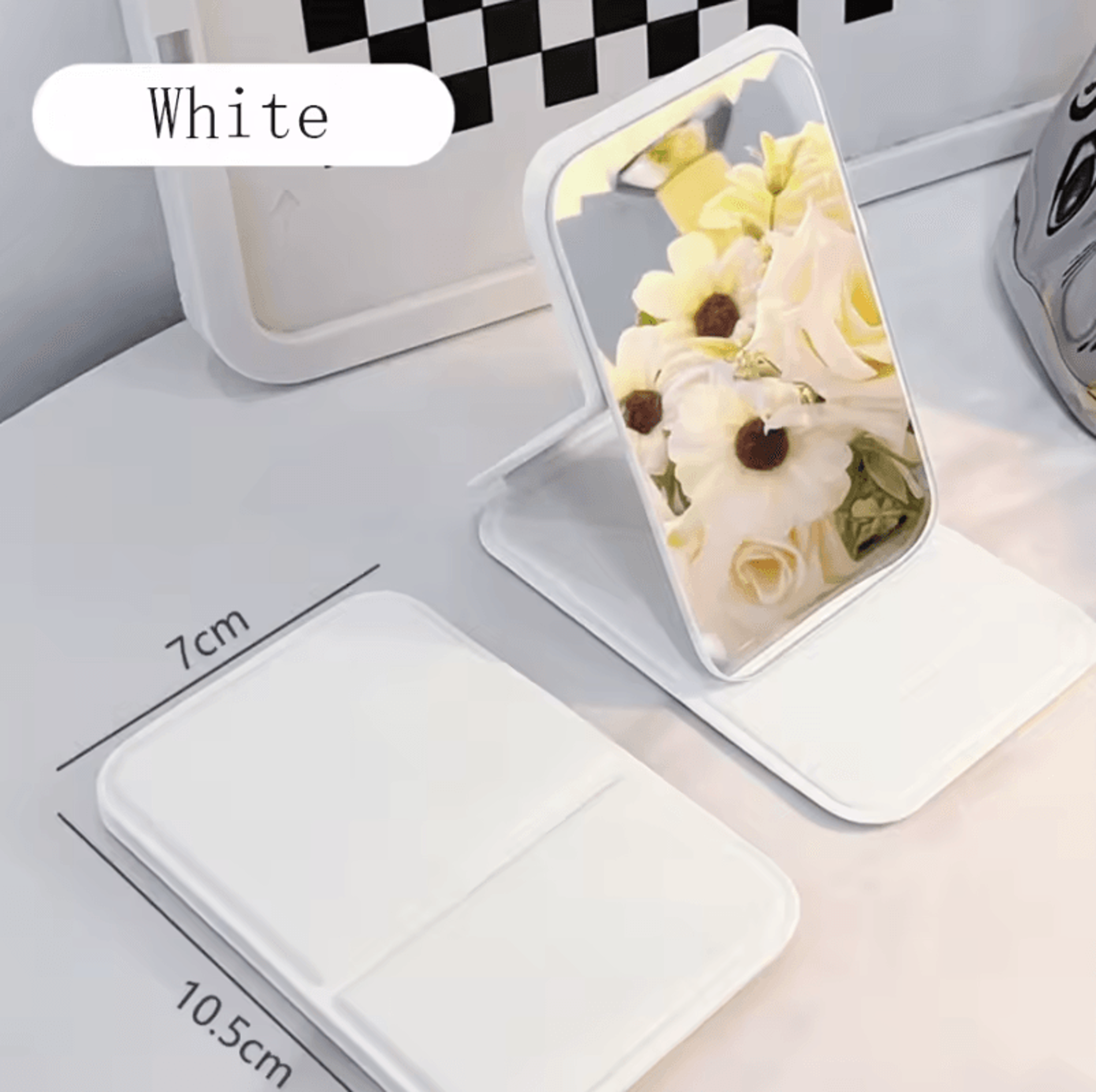 Personalized Folding Desktop Makeup Mirror 6