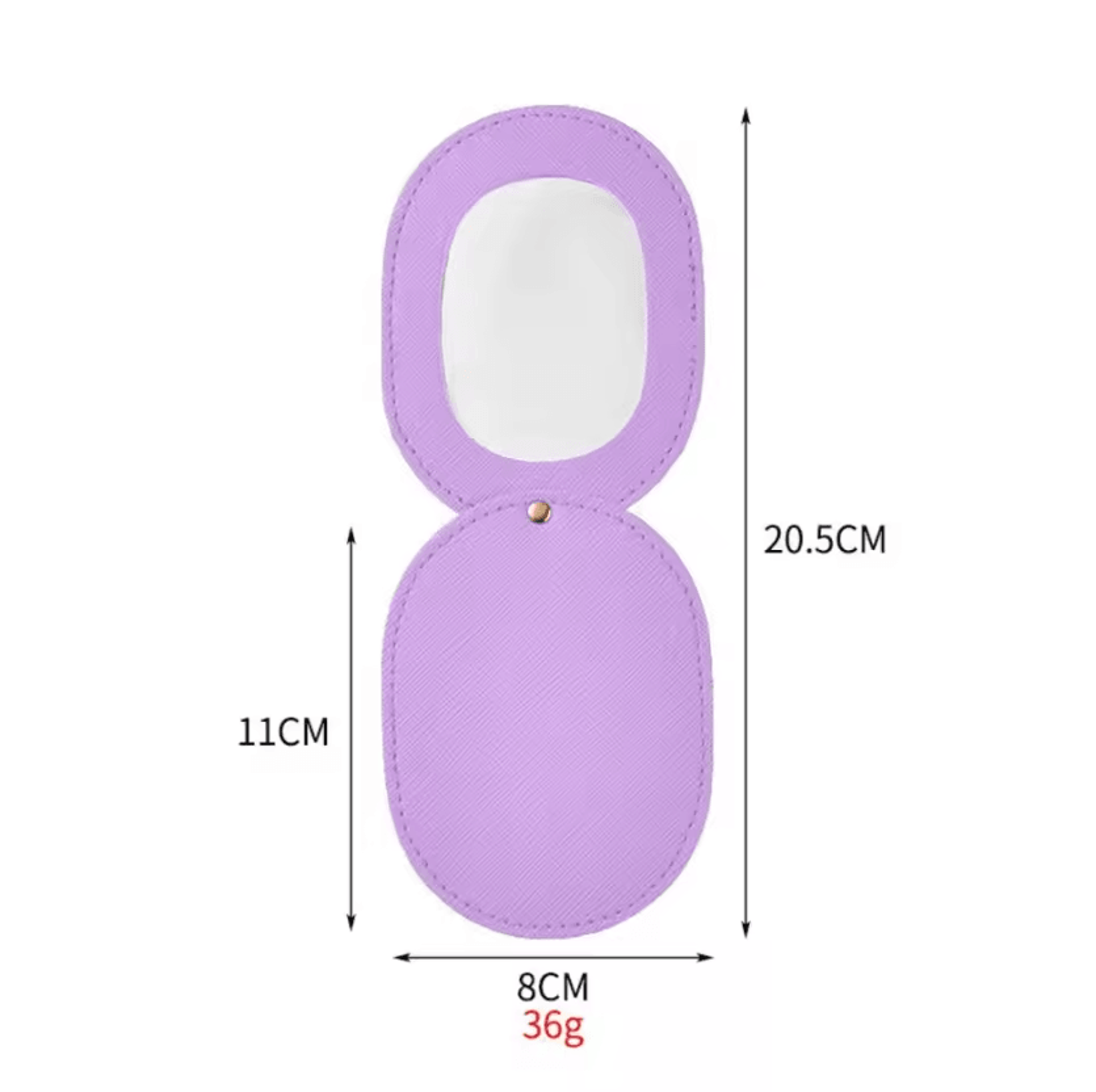 360 Degree Rotating Leather Pocket Makeup Mirror 10