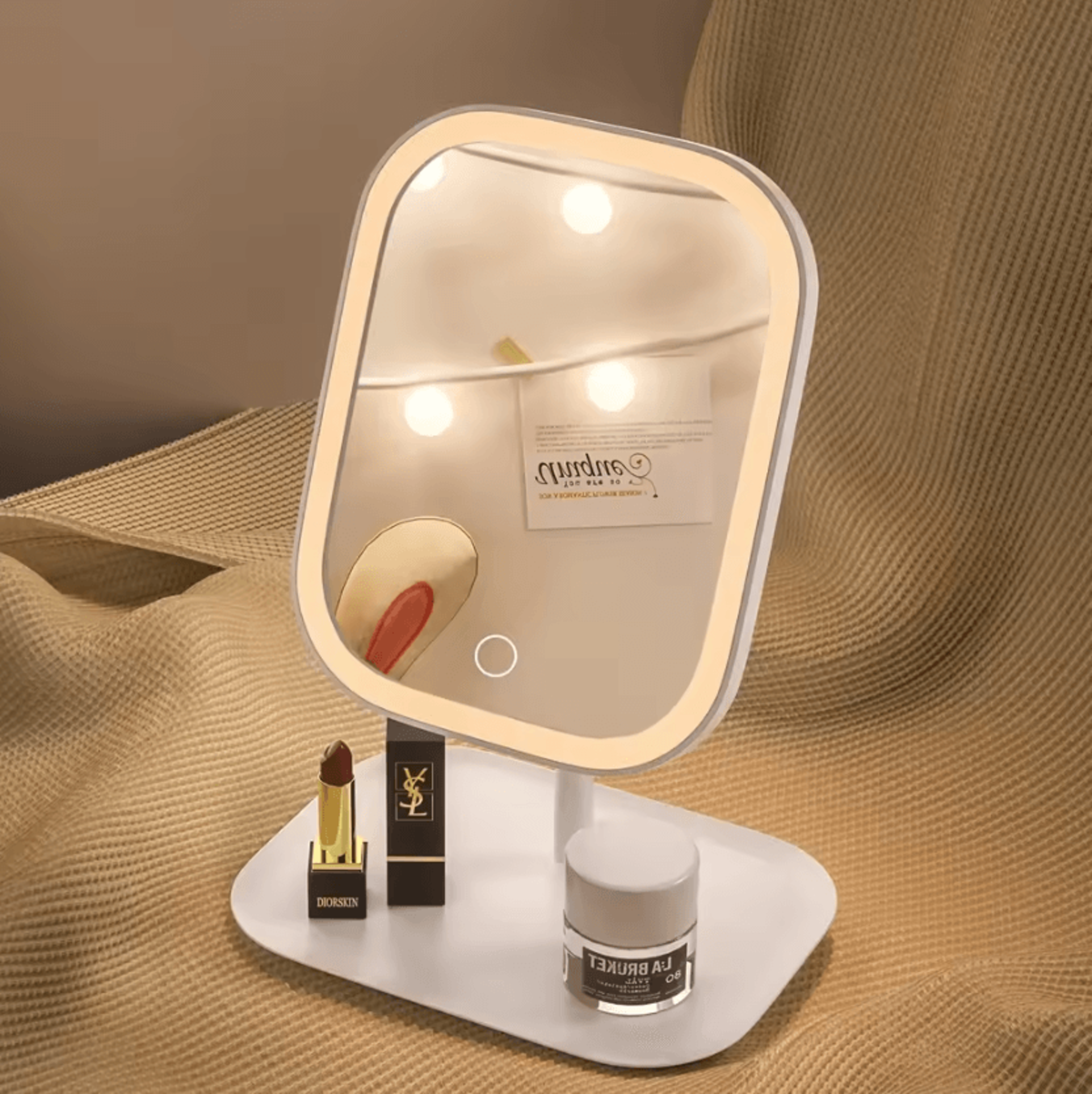 Rechargeable LED Makeup Mirror With Stand 1
