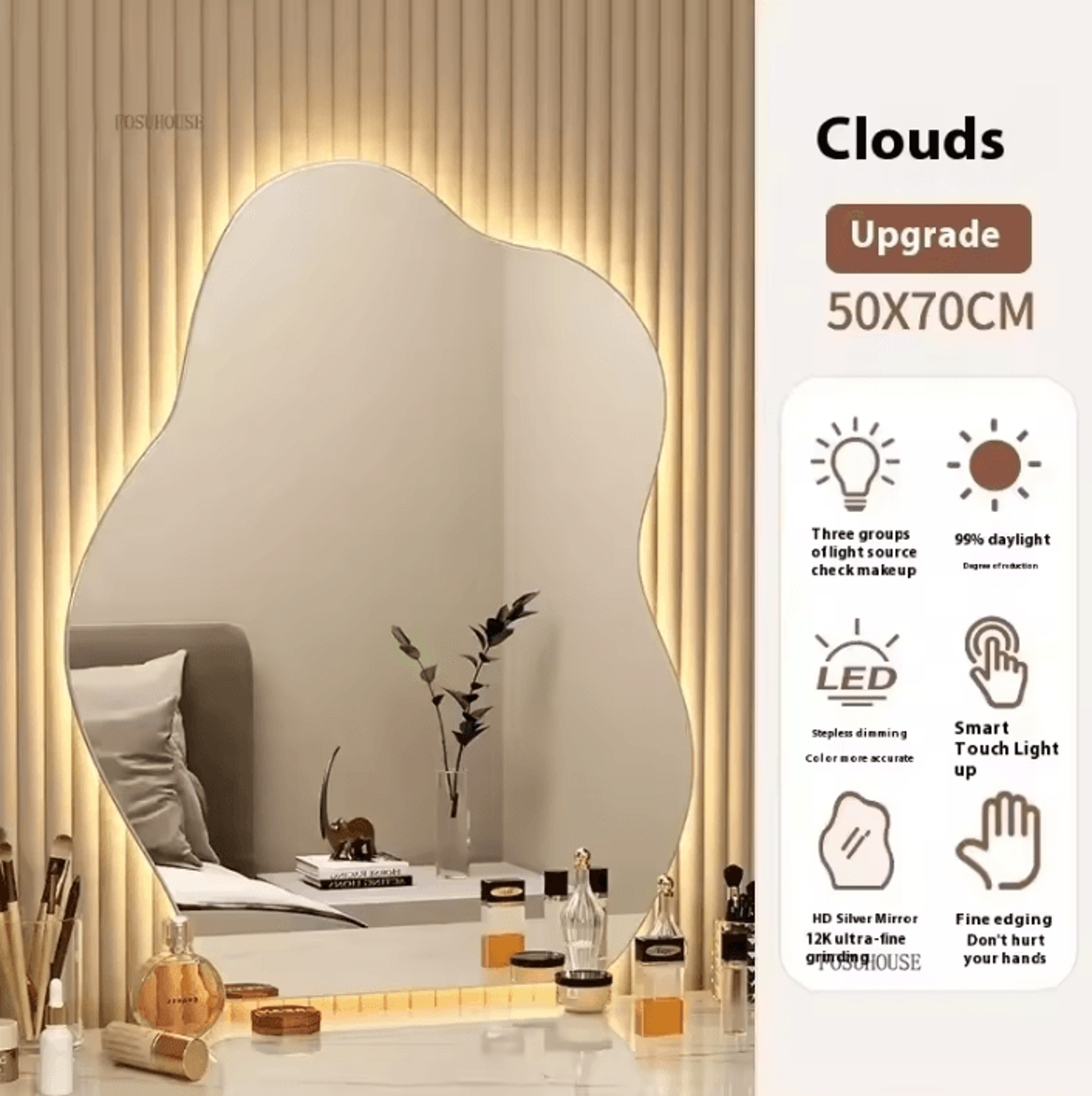 Modern LED Wall Mounted Vanity Mirror 9