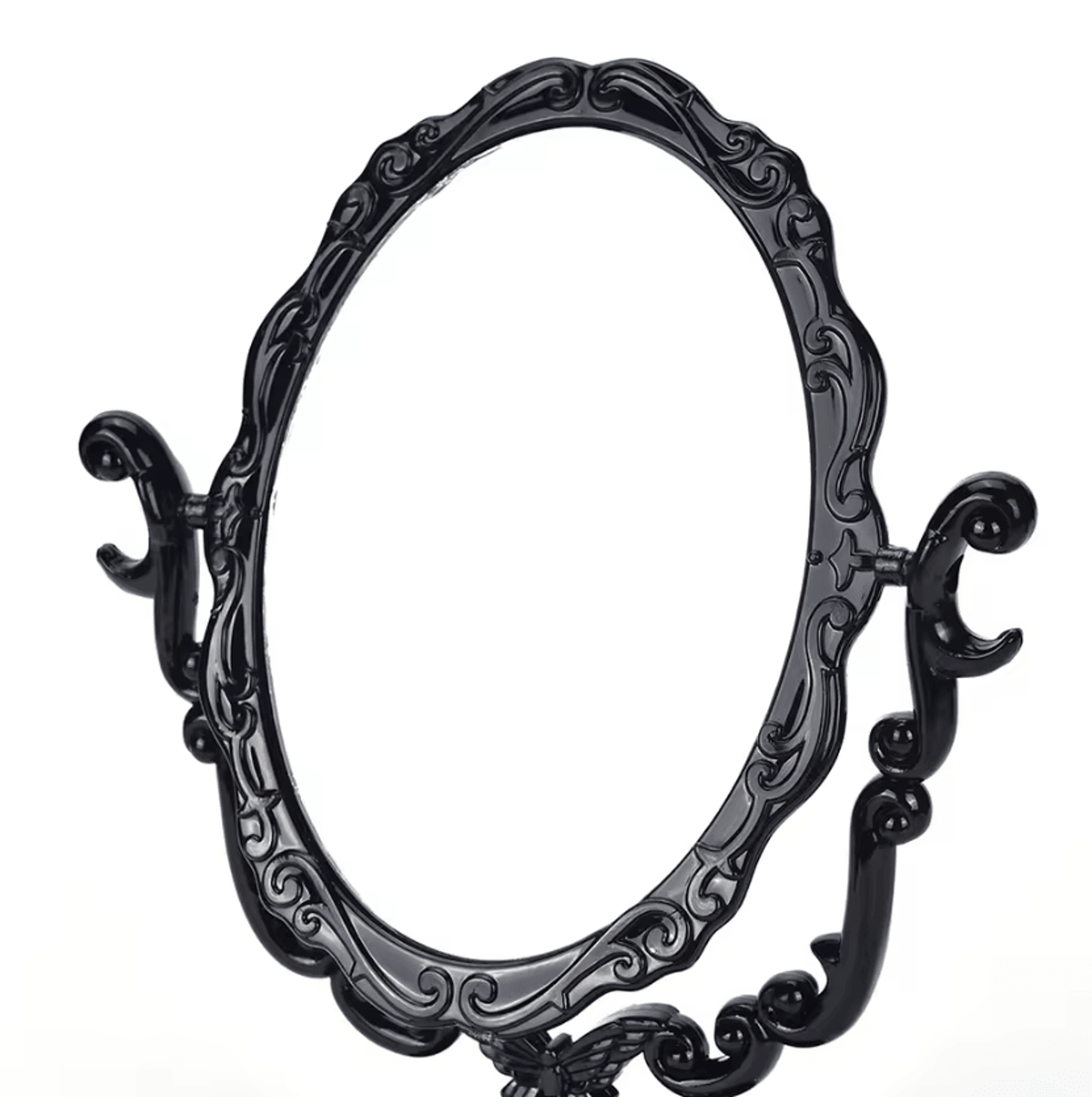 Rotatable Gothic Rose Black Butterfly Vanity Mirror 4