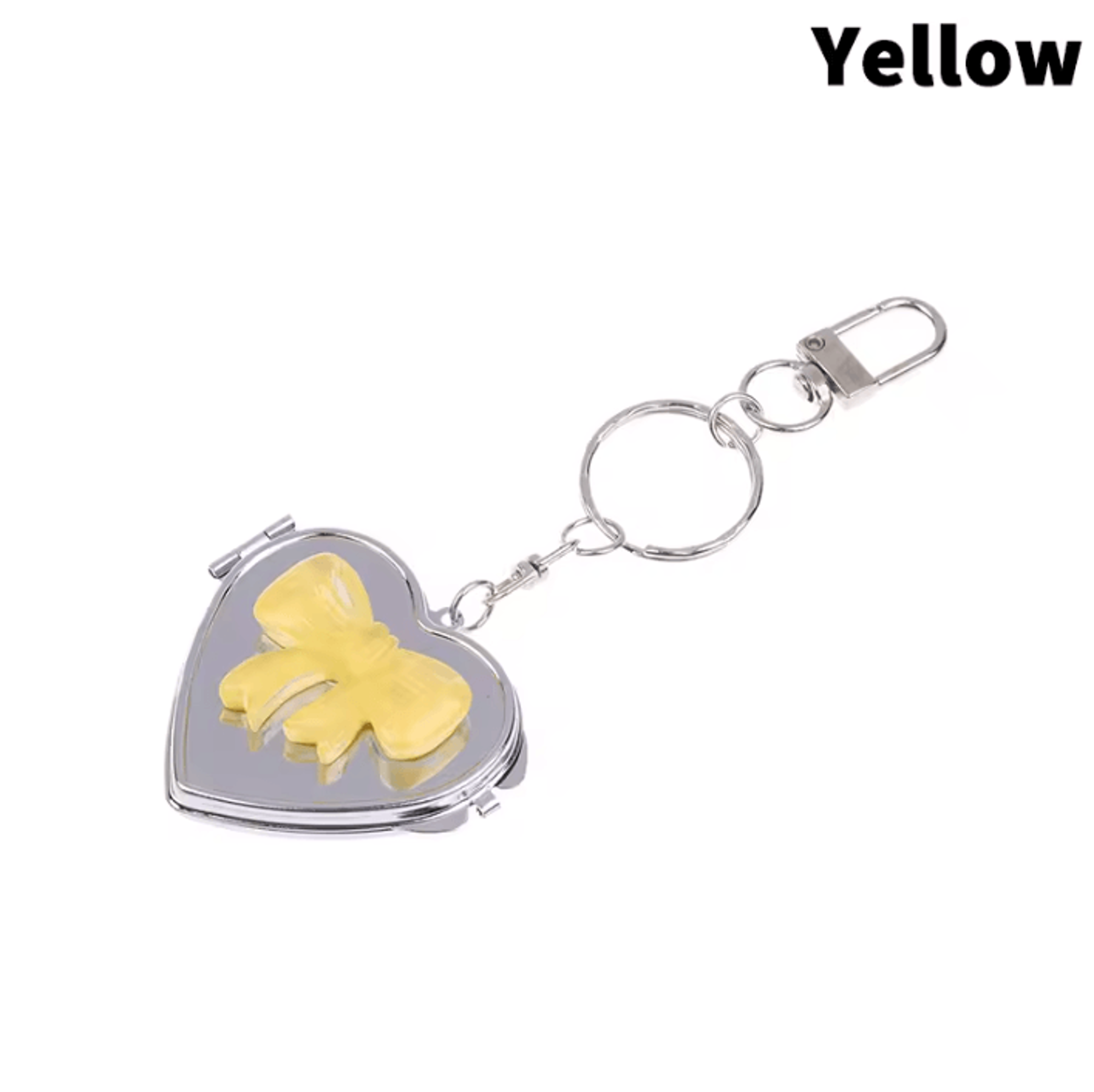 Cute Heart Double Sided Keychain Makeup Mirror 8