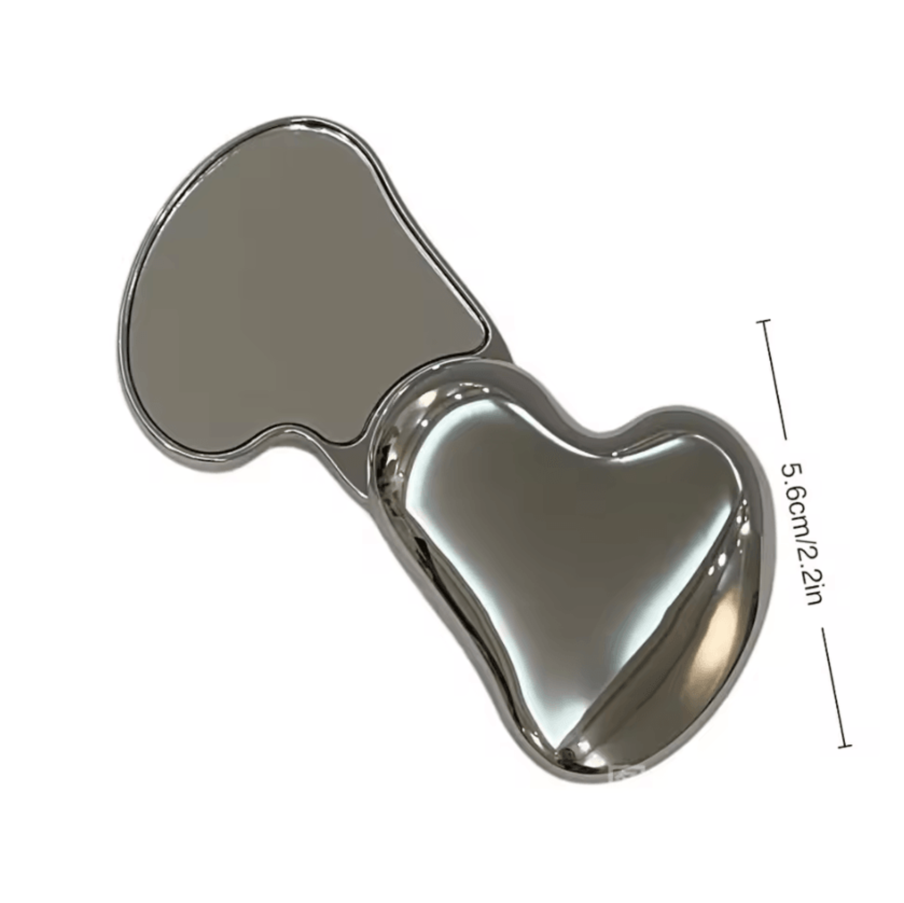 Portable Double Sided Metal Compact Makeup Mirror 2