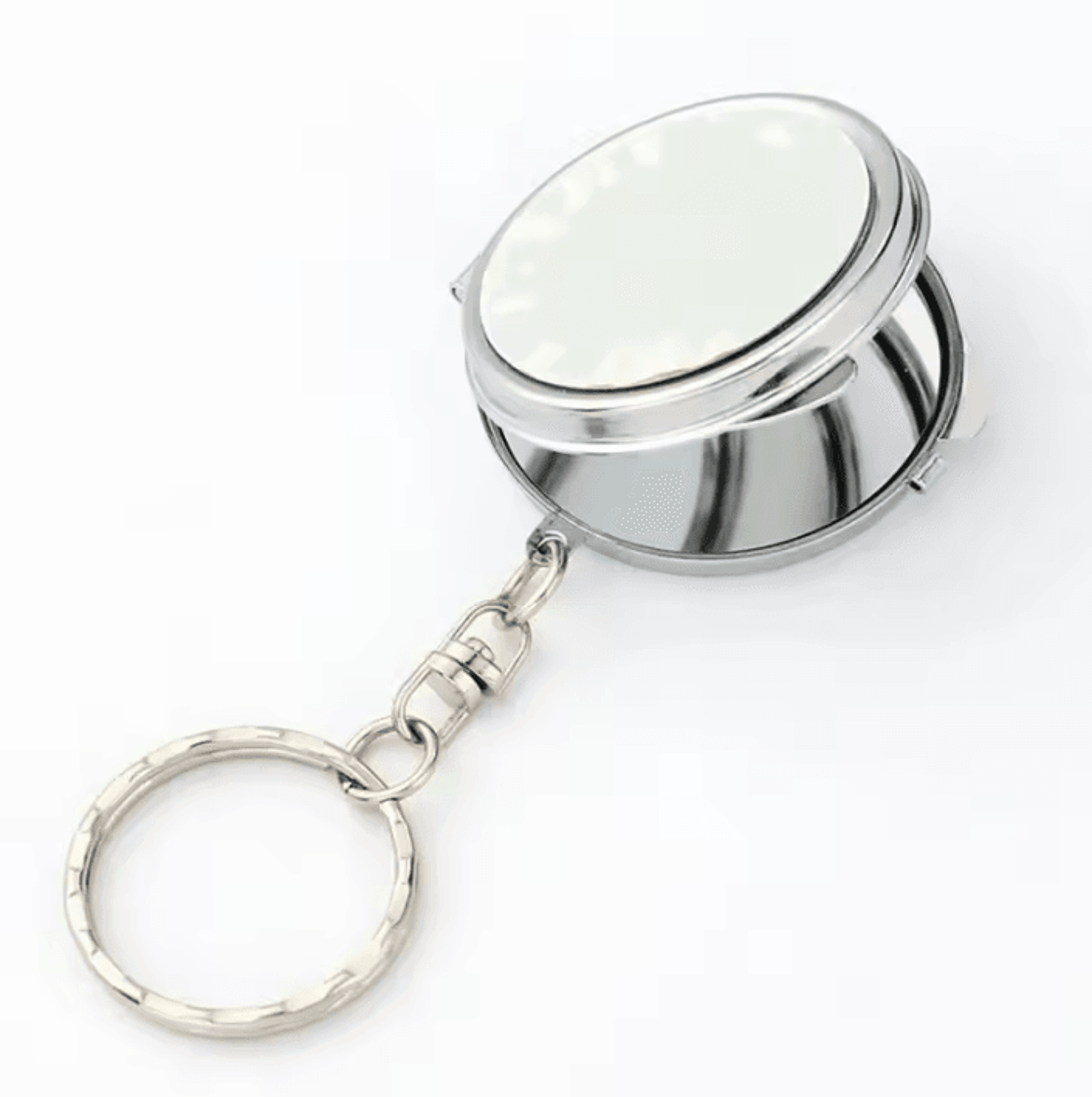 Mini Double Sided Keychain Makeup Mirror 0