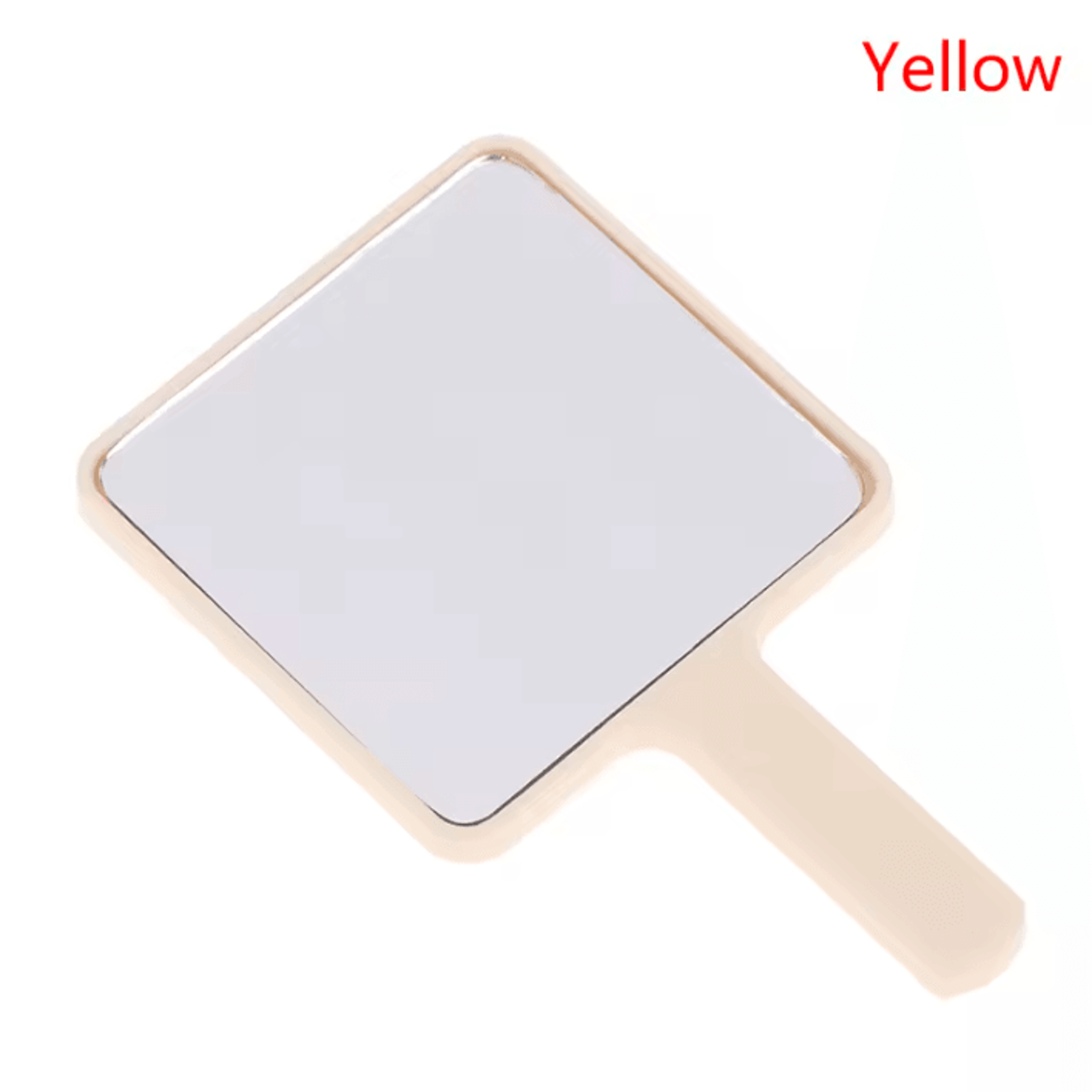 Square Handheld Makeup Mirror With Handle For Salon And Travel 3
