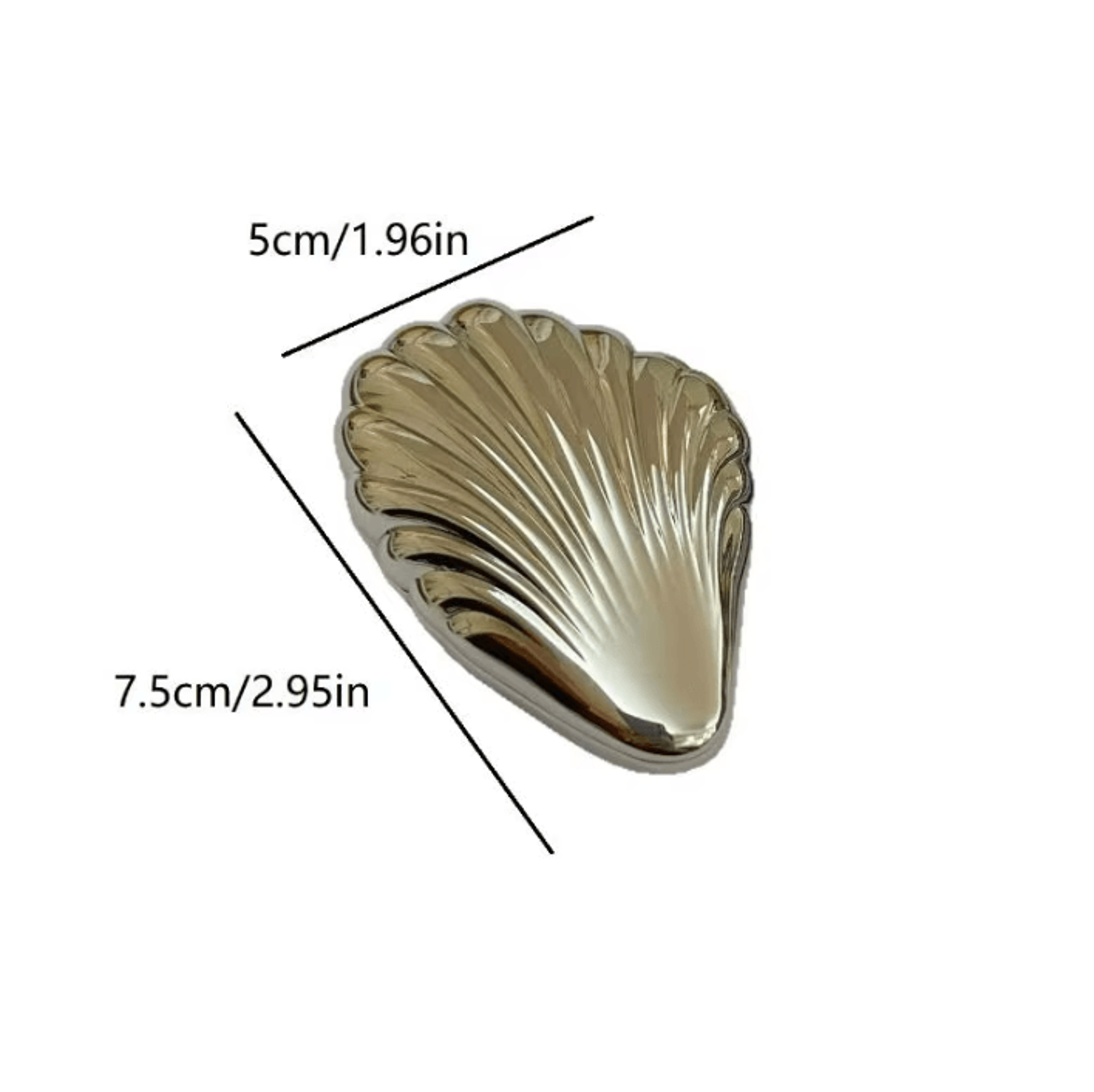 Seashell Double Sided Foldable Compact Makeup Mirror 5
