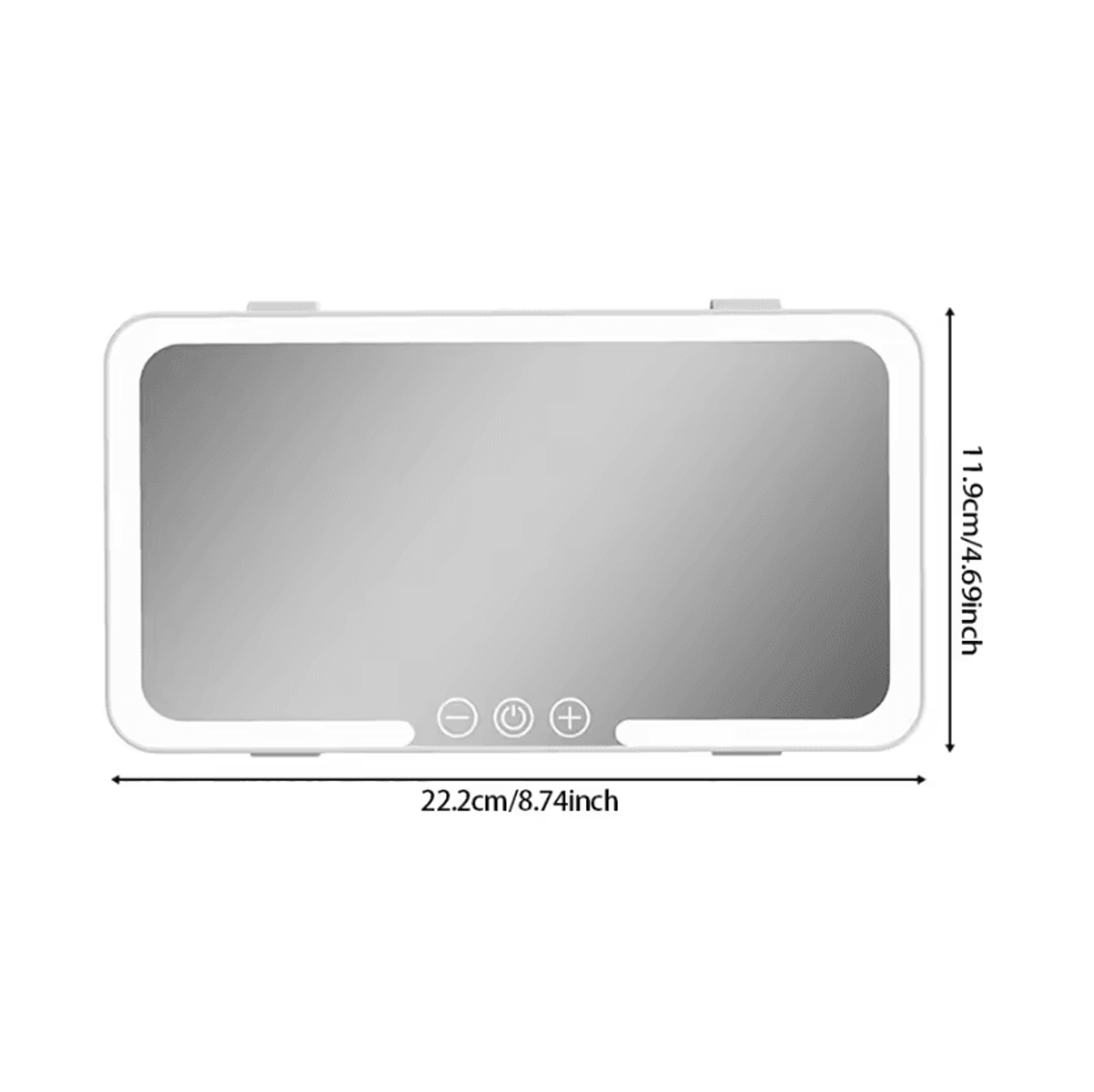 Dimmable LED Car Sun Visor Makeup Mirror With 3 Light Modes 3