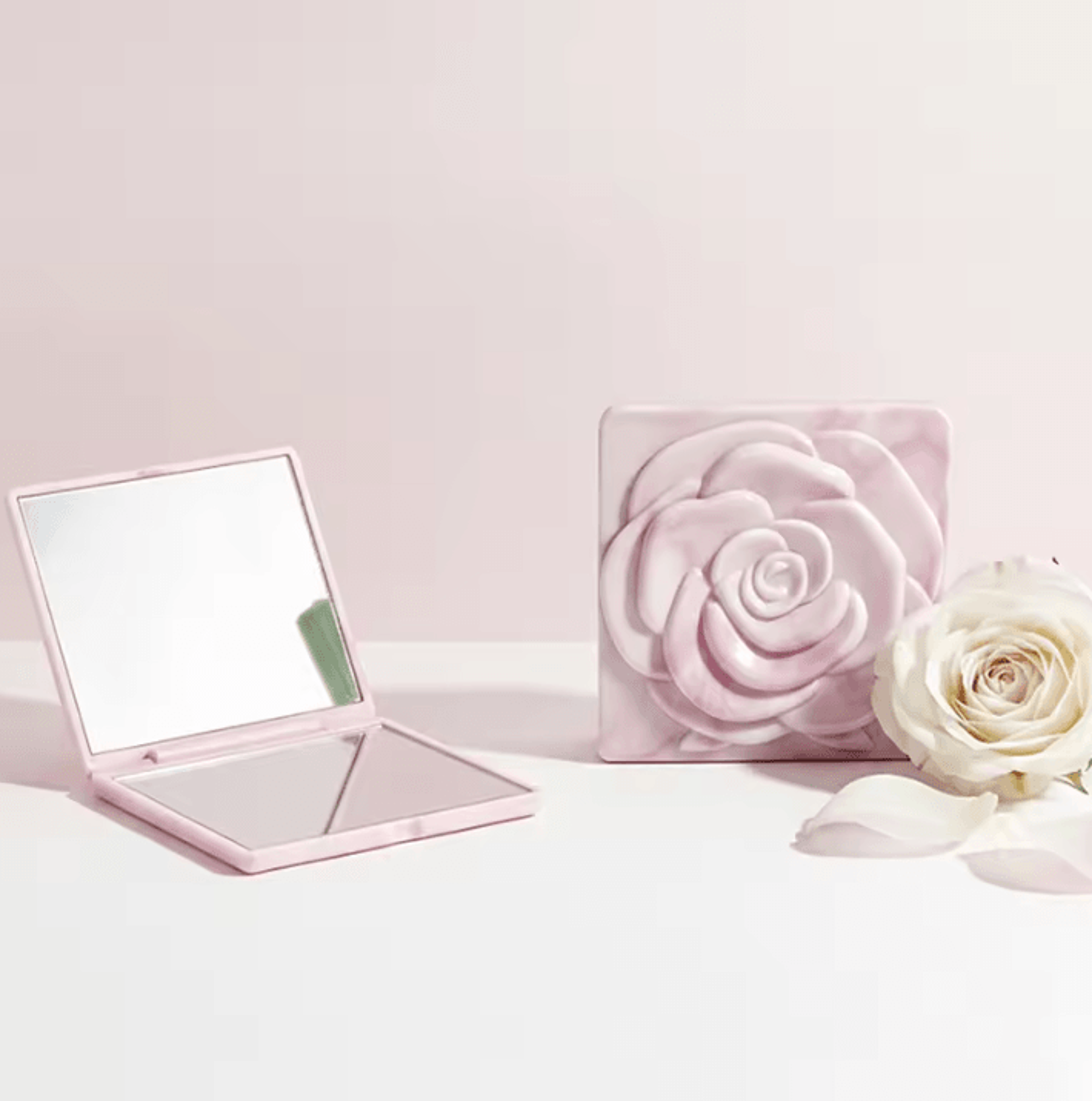Retro Rose Double Sided Mini Pocket Makeup Mirror 7