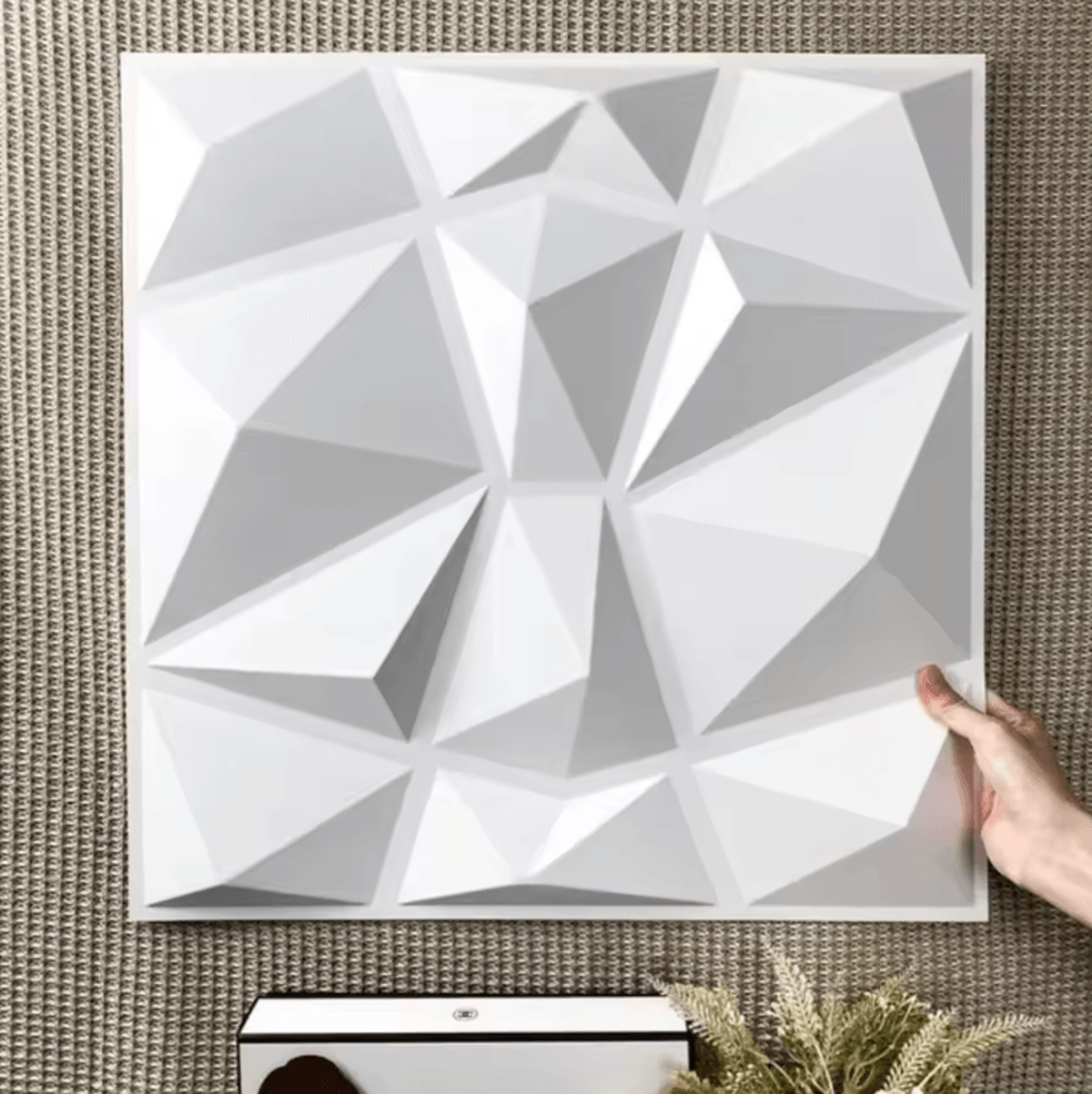 3D Diamond Peel And Stick Waterproof Wall Panels 0