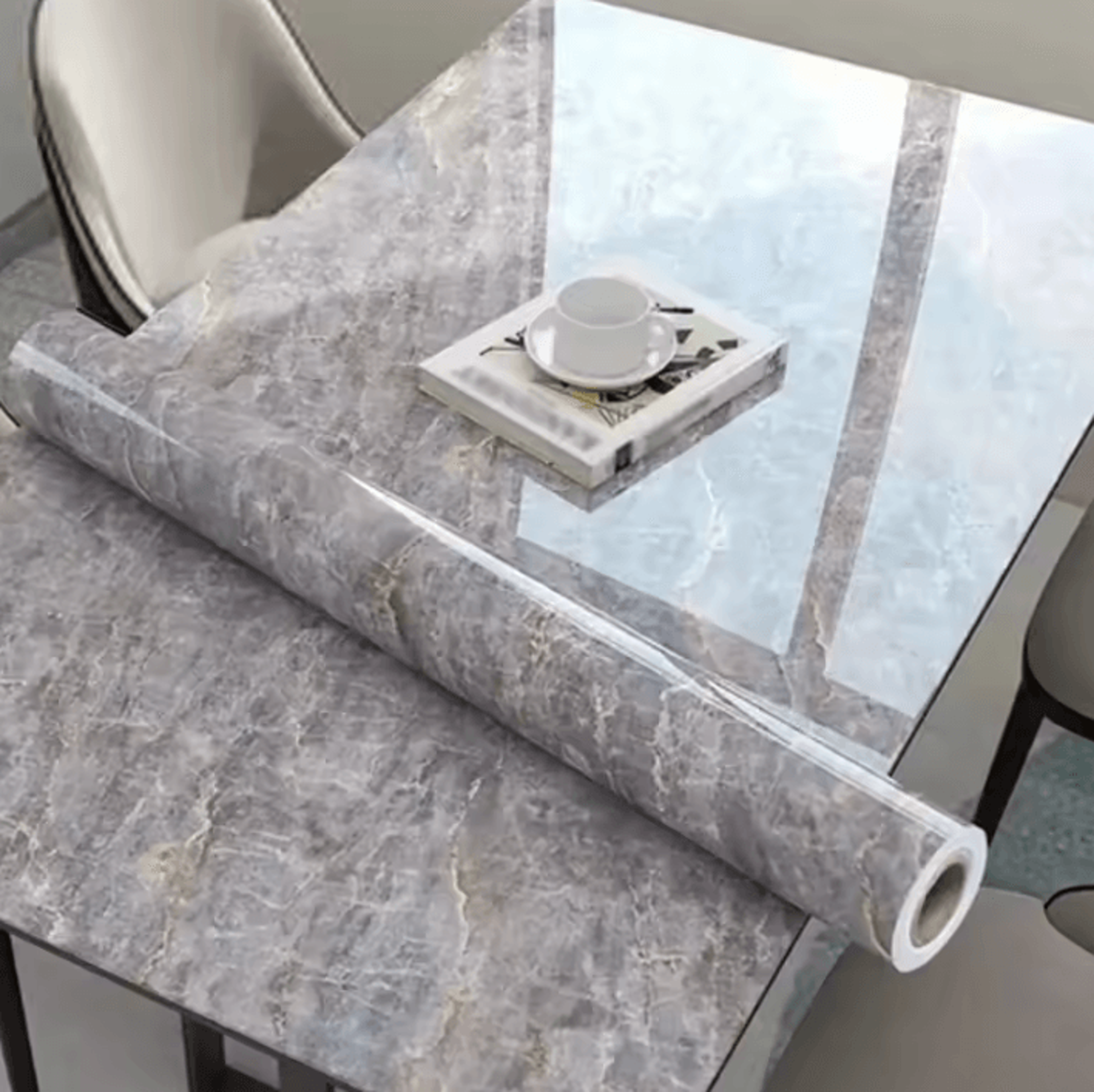 40cm Extra Thick Marble Peel And Stick Wallpaper Waterproof Kitchen Countertop Wrap 4