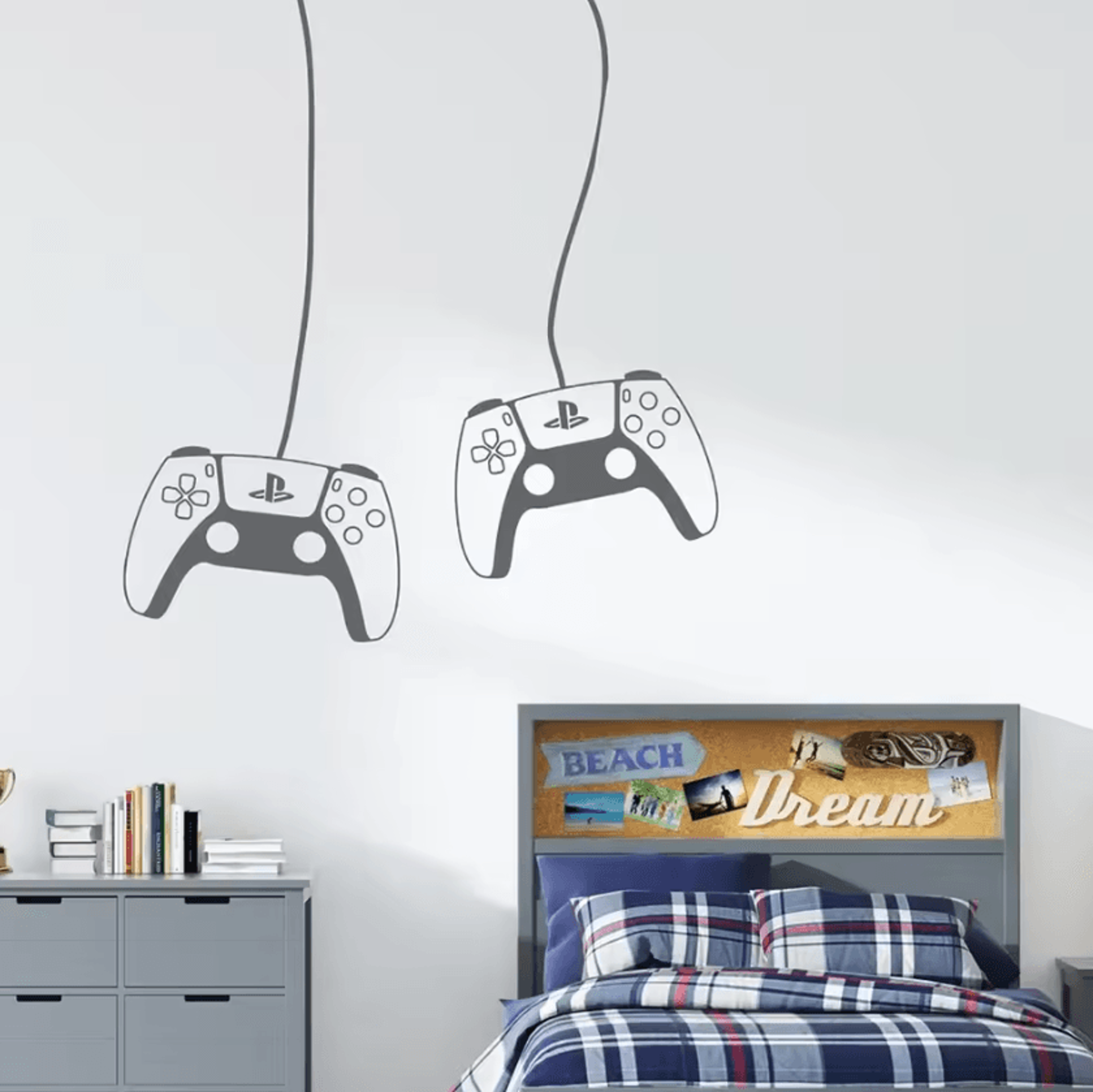 Gamer Controller Wall Decal Removable Video Game Wall Sticker 2