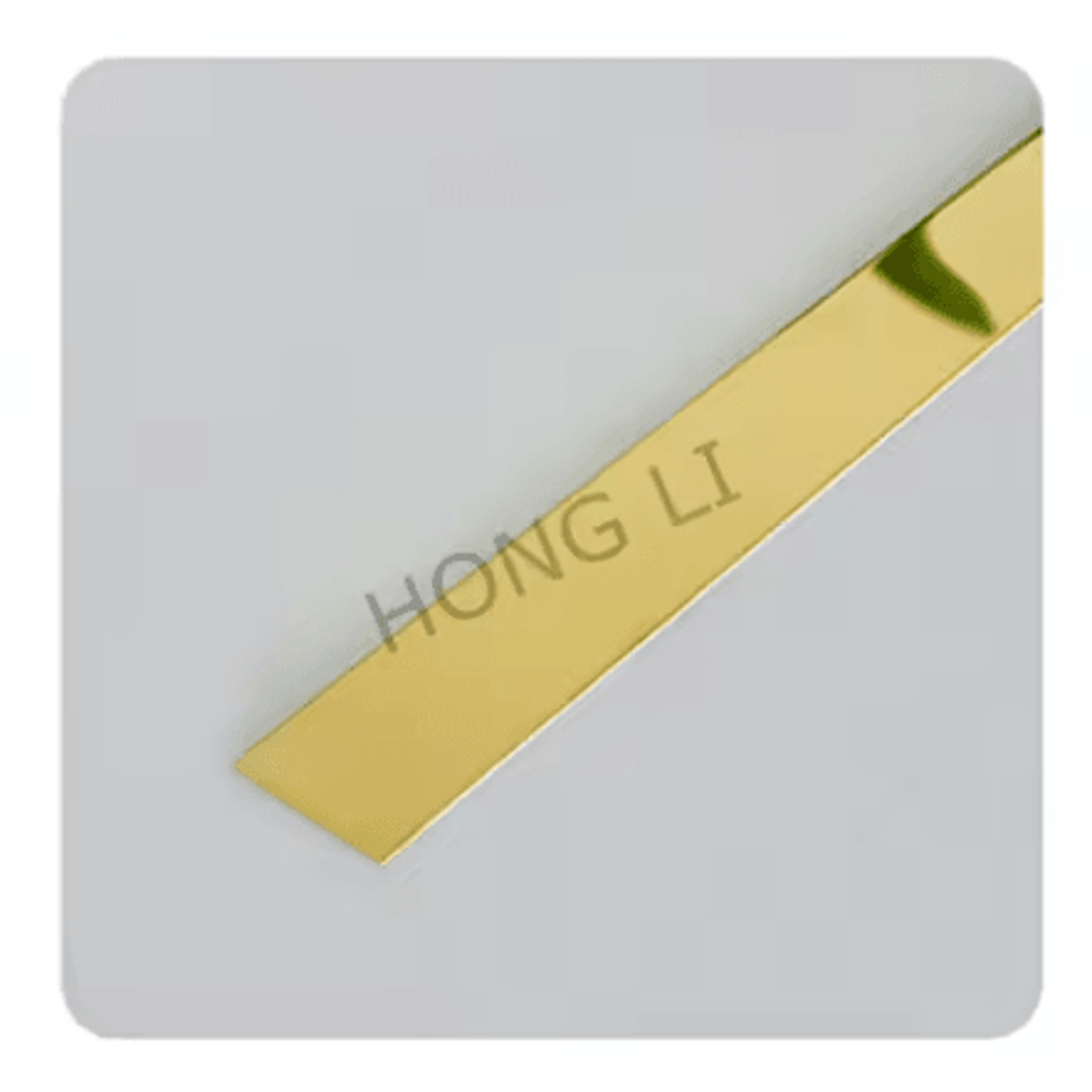 5M Gold Mirror Self Adhesive Decorative Wall Trim 5