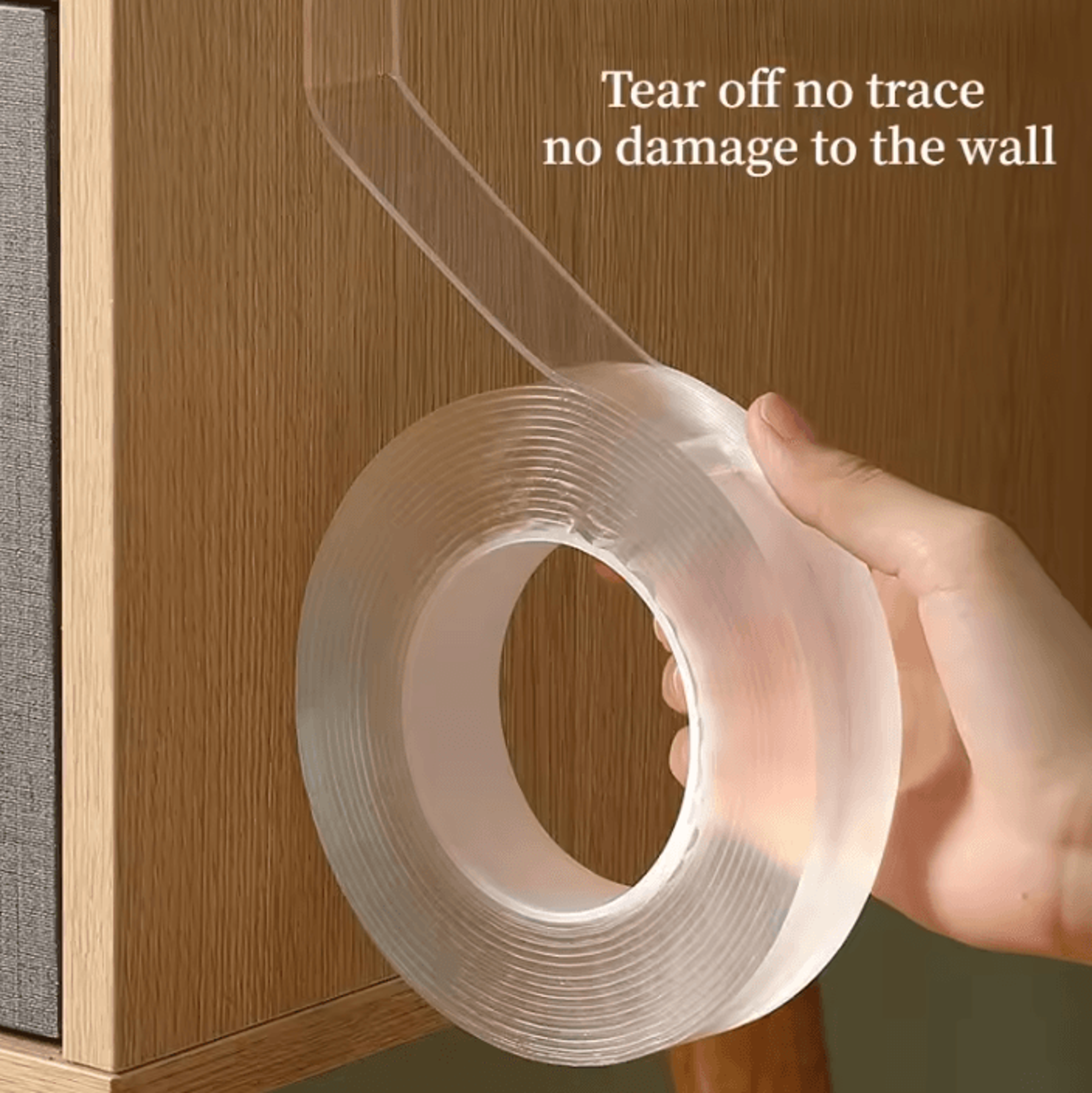 Transparent Reusable Double Sided Nano Mounting Tape 0