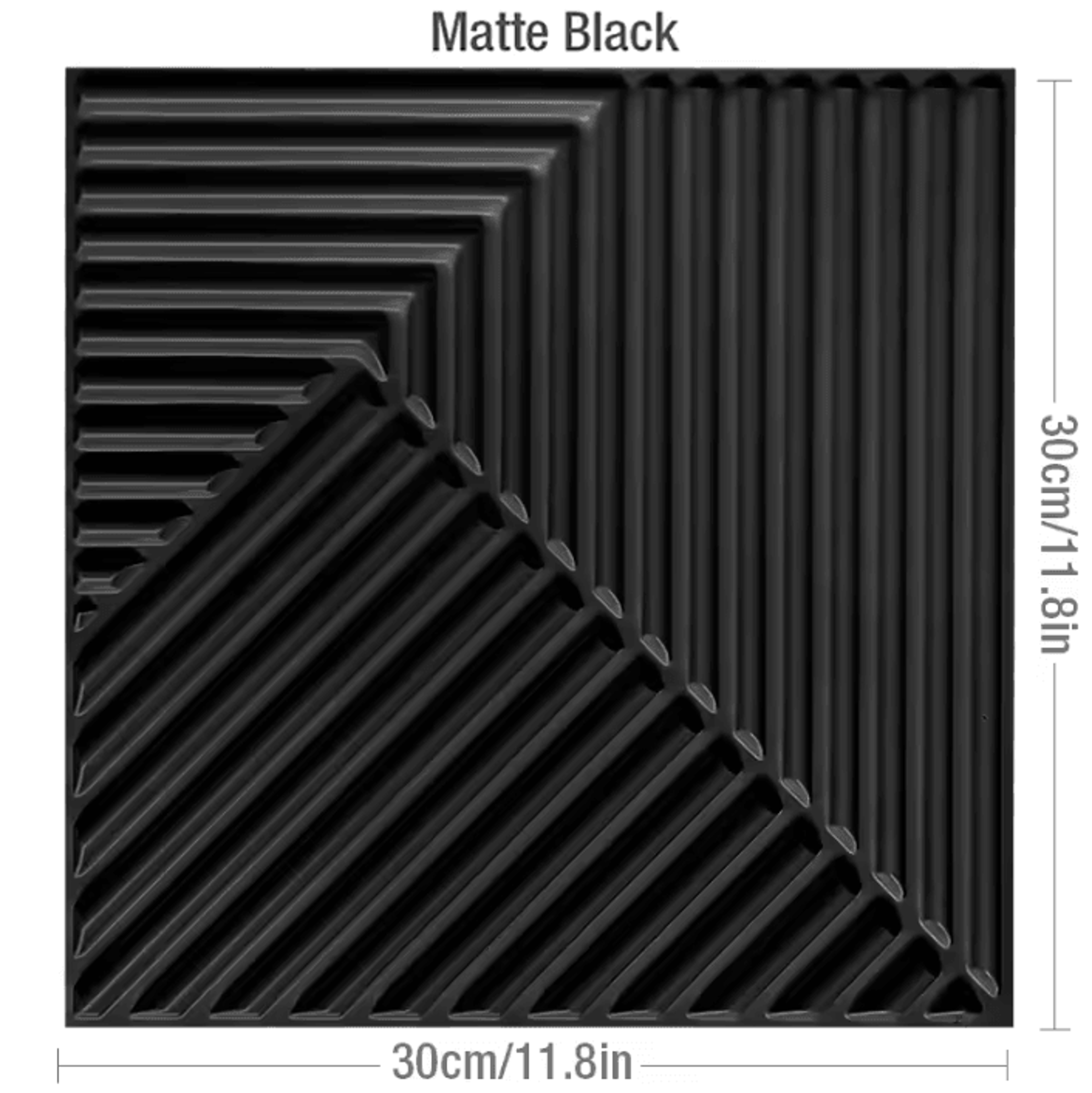 Champagne Gold 3D Wood Grain Decorative Wall Panels 5