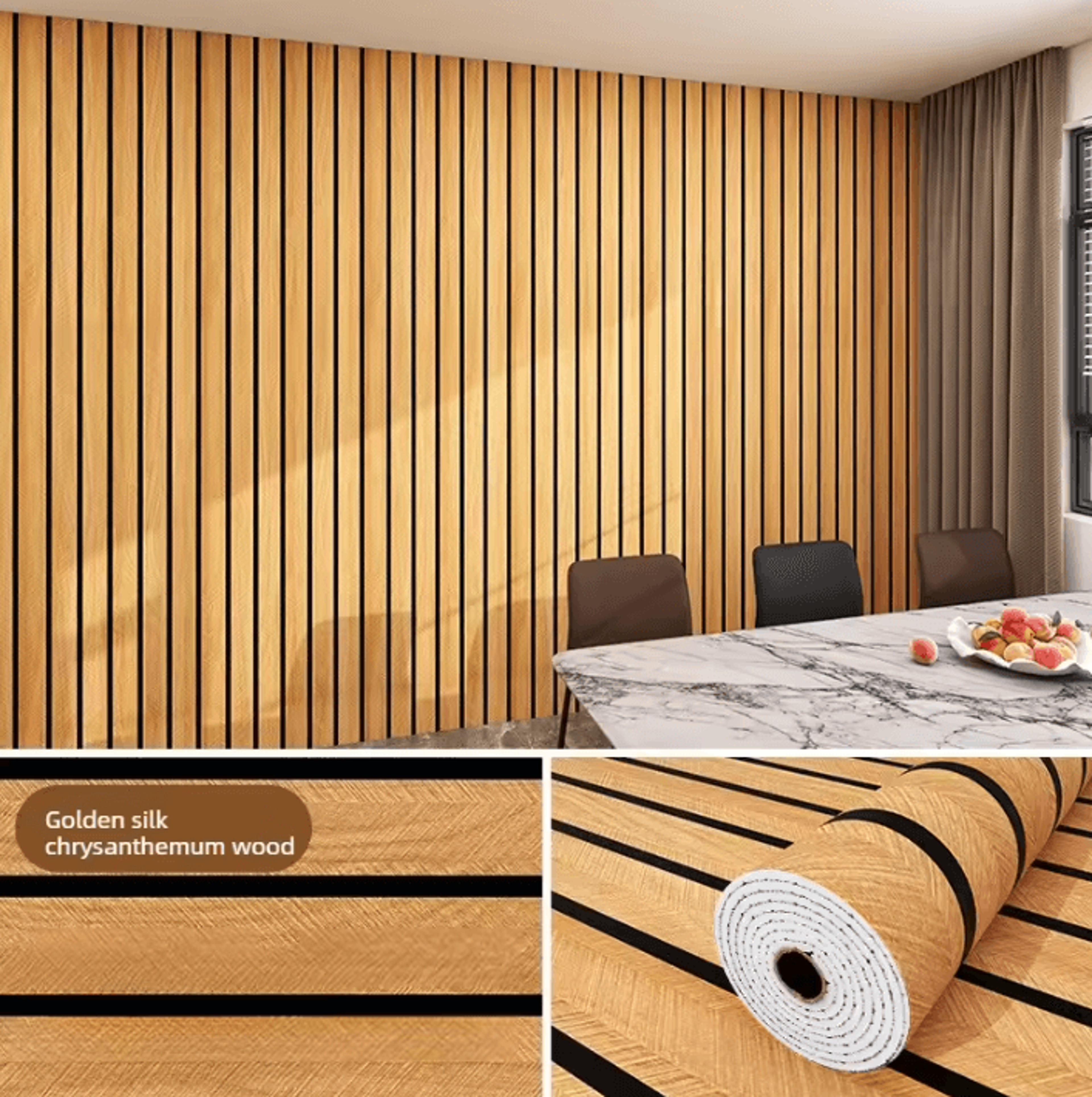 3M Brown Grid Peel And Stick Wallpaper Waterproof Plaid Wall Cover 5