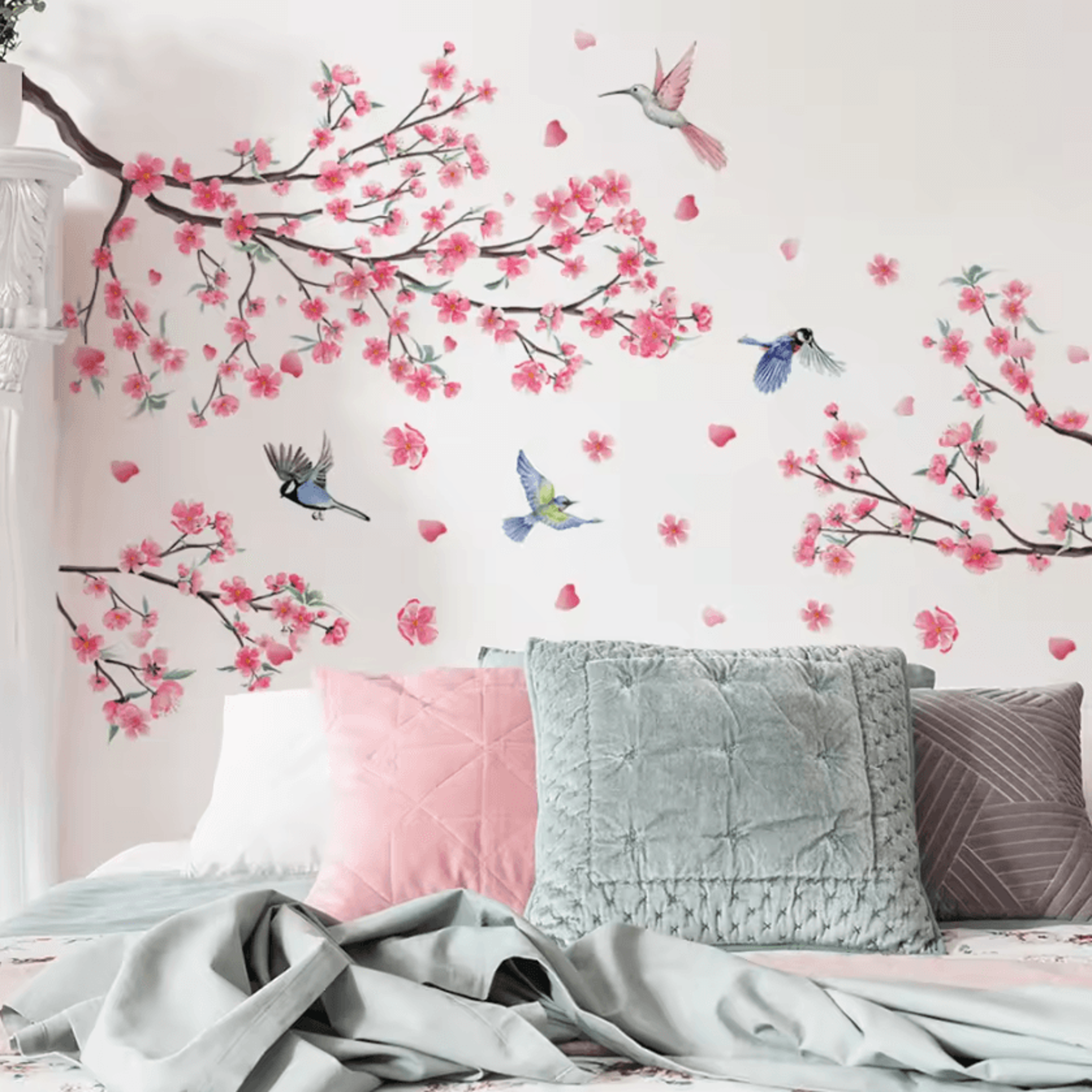 3 Piece Chinese Ink Landscape Wall Stickers 5
