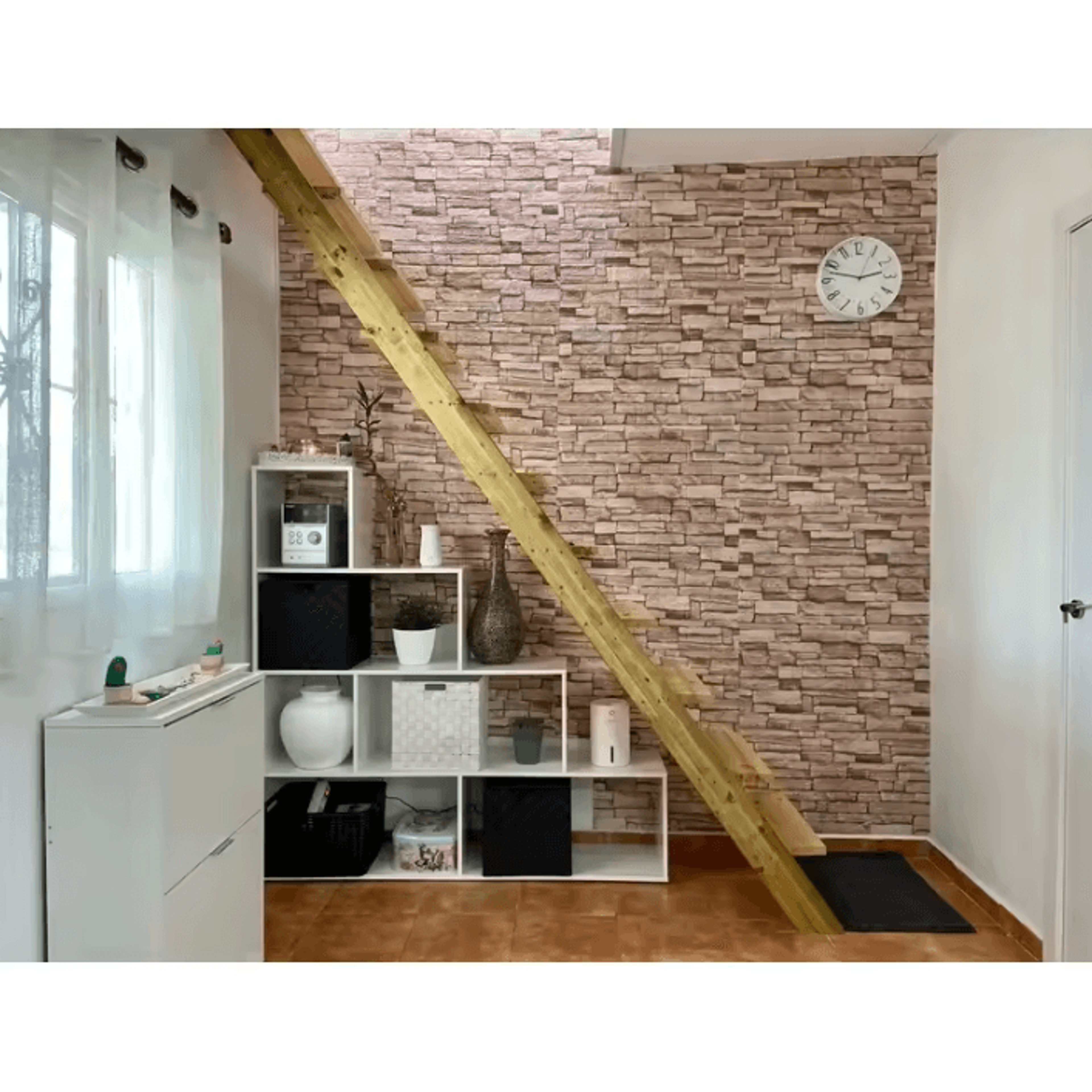 10 Piece 3D Foam Brick Peel And Stick Wall Panels 2