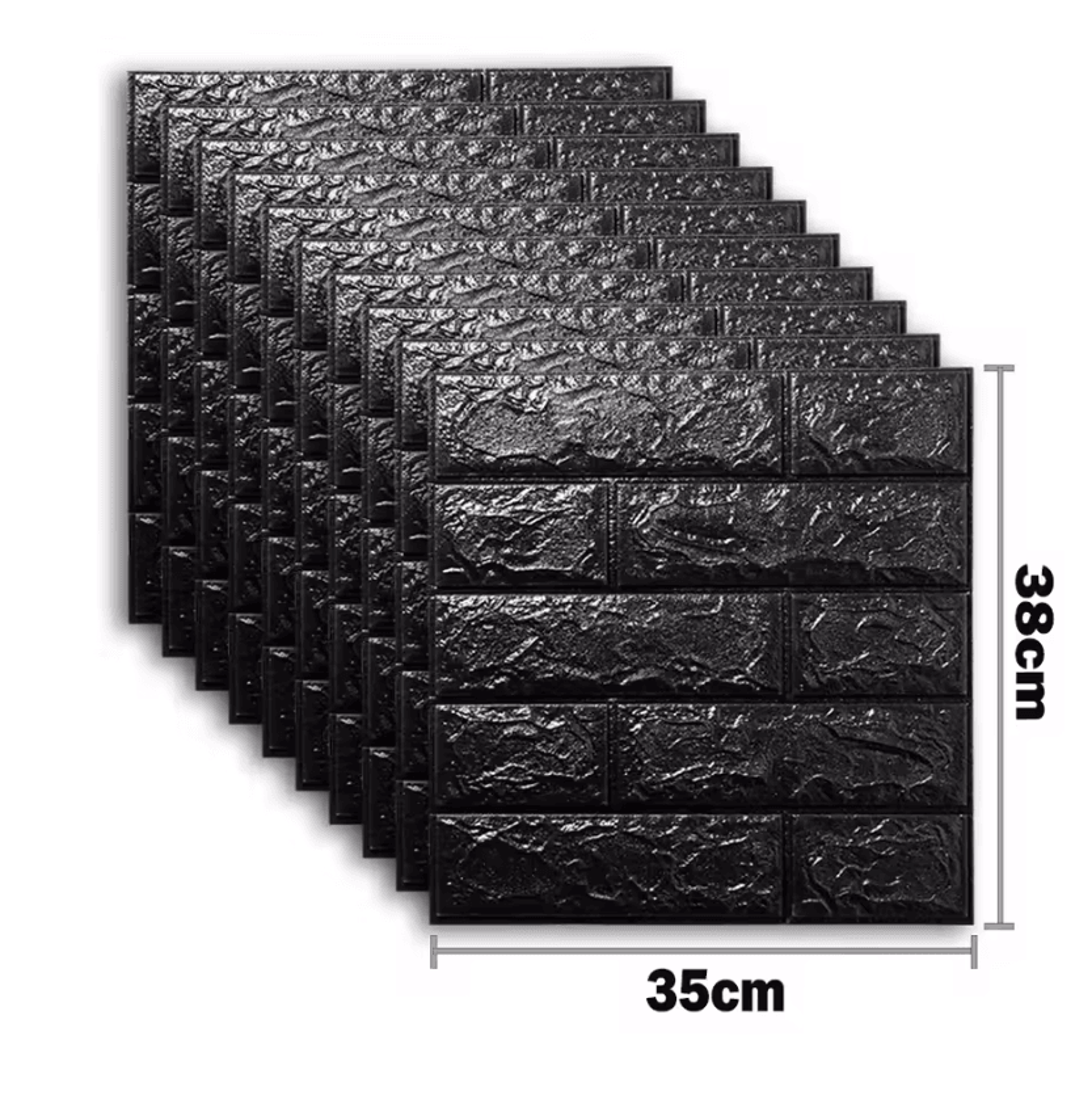 10 Piece 3D Foam Brick Peel And Stick Wall Panels 6