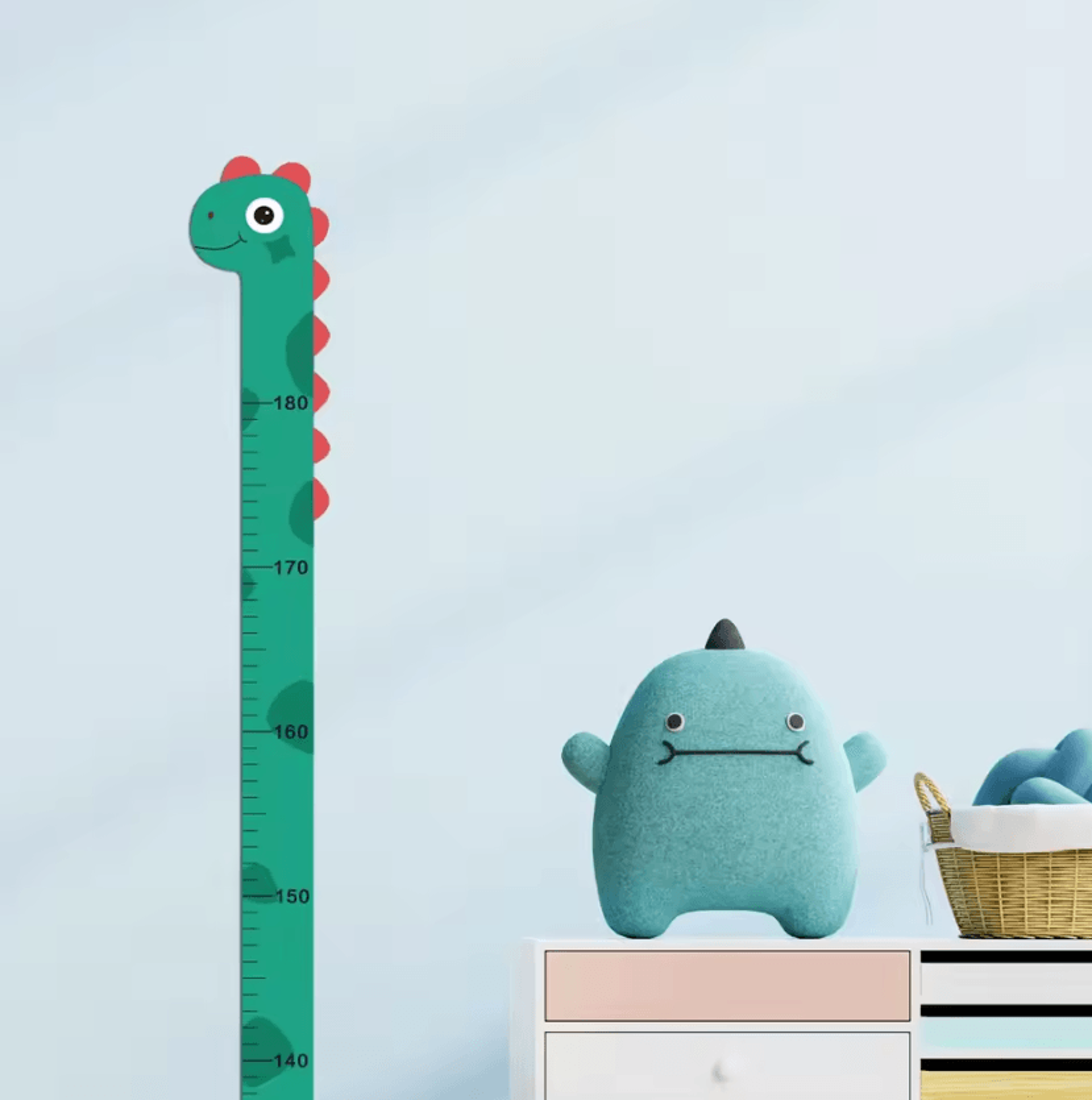 Kids Animal Growth Chart Wall Sticker 3