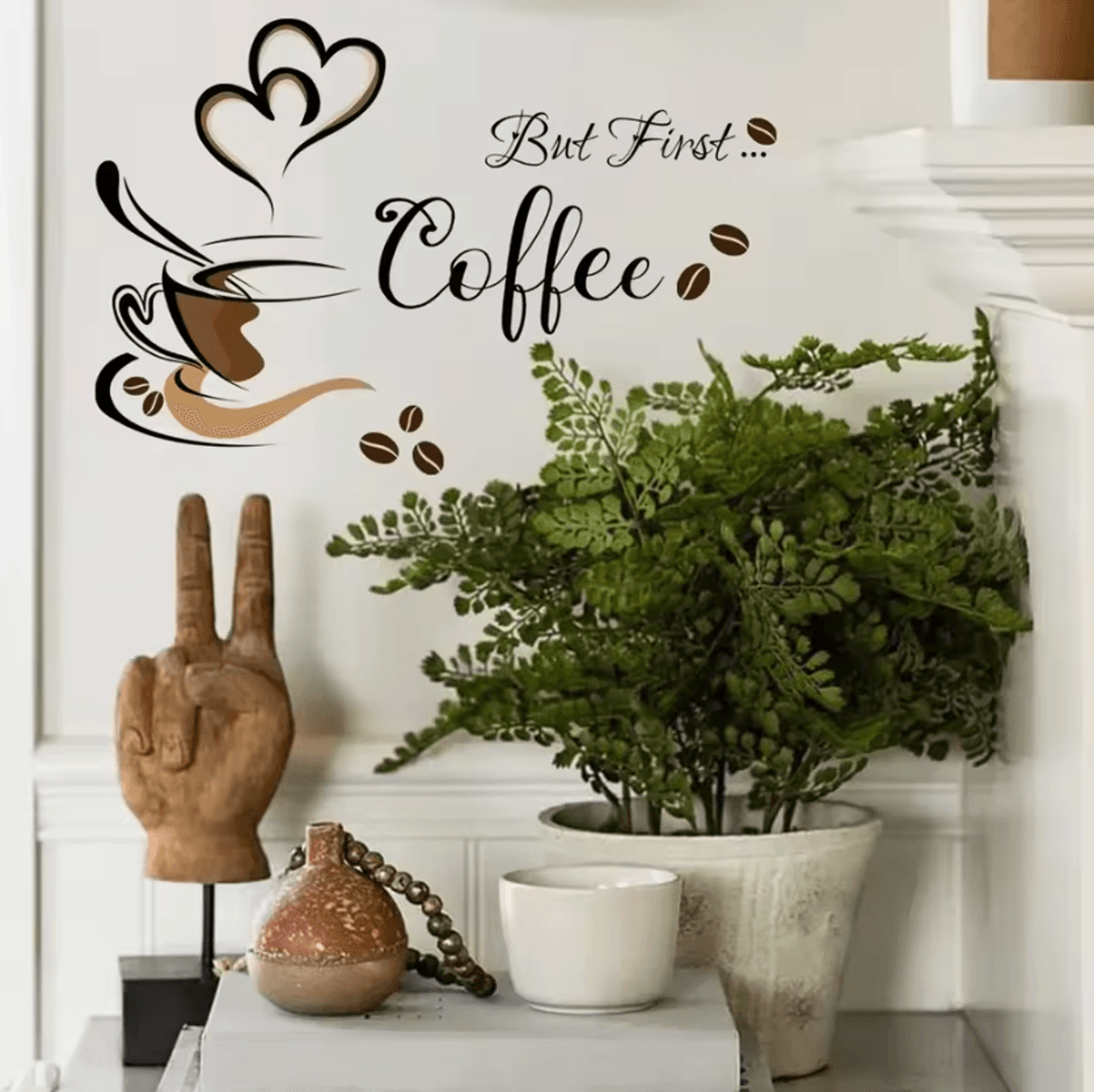 Coffee Cup Vinyl Wall Sticker For Kitchen And Cafe Decor 1