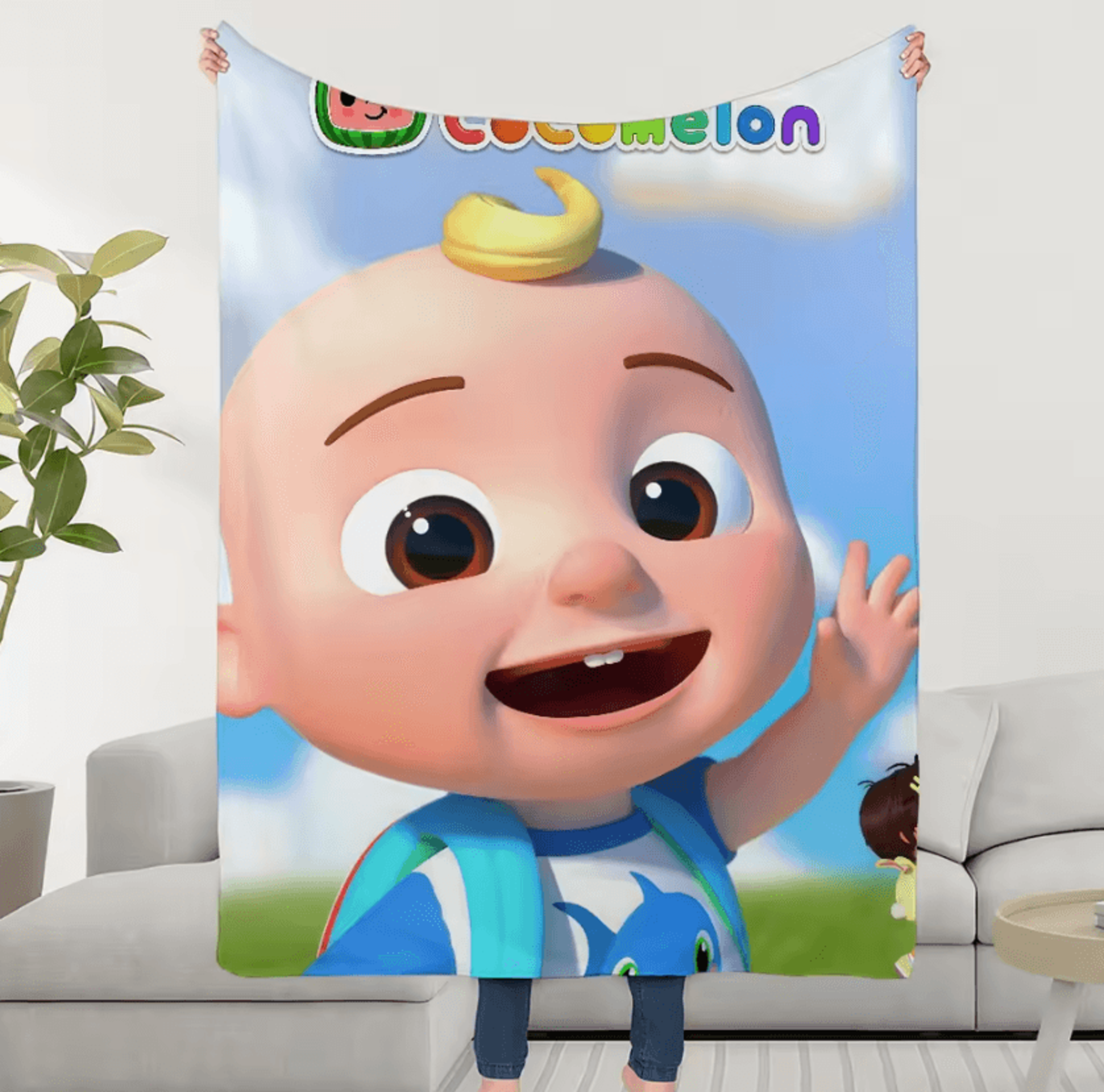 CoComelon Kids Plush Throw Blanket 3