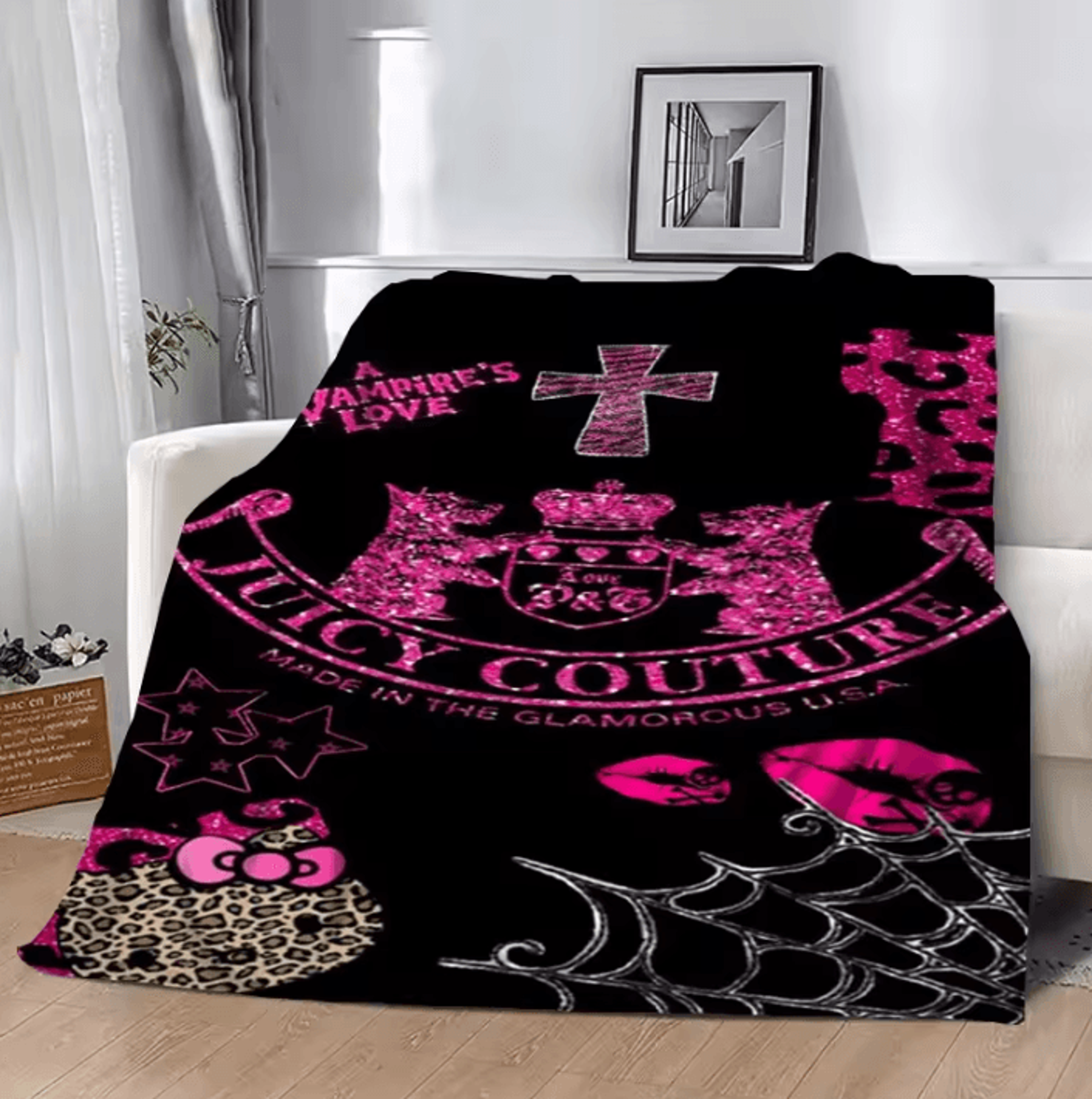 Juicy Cool Couture Anime Cartoon Throw Blanket 6