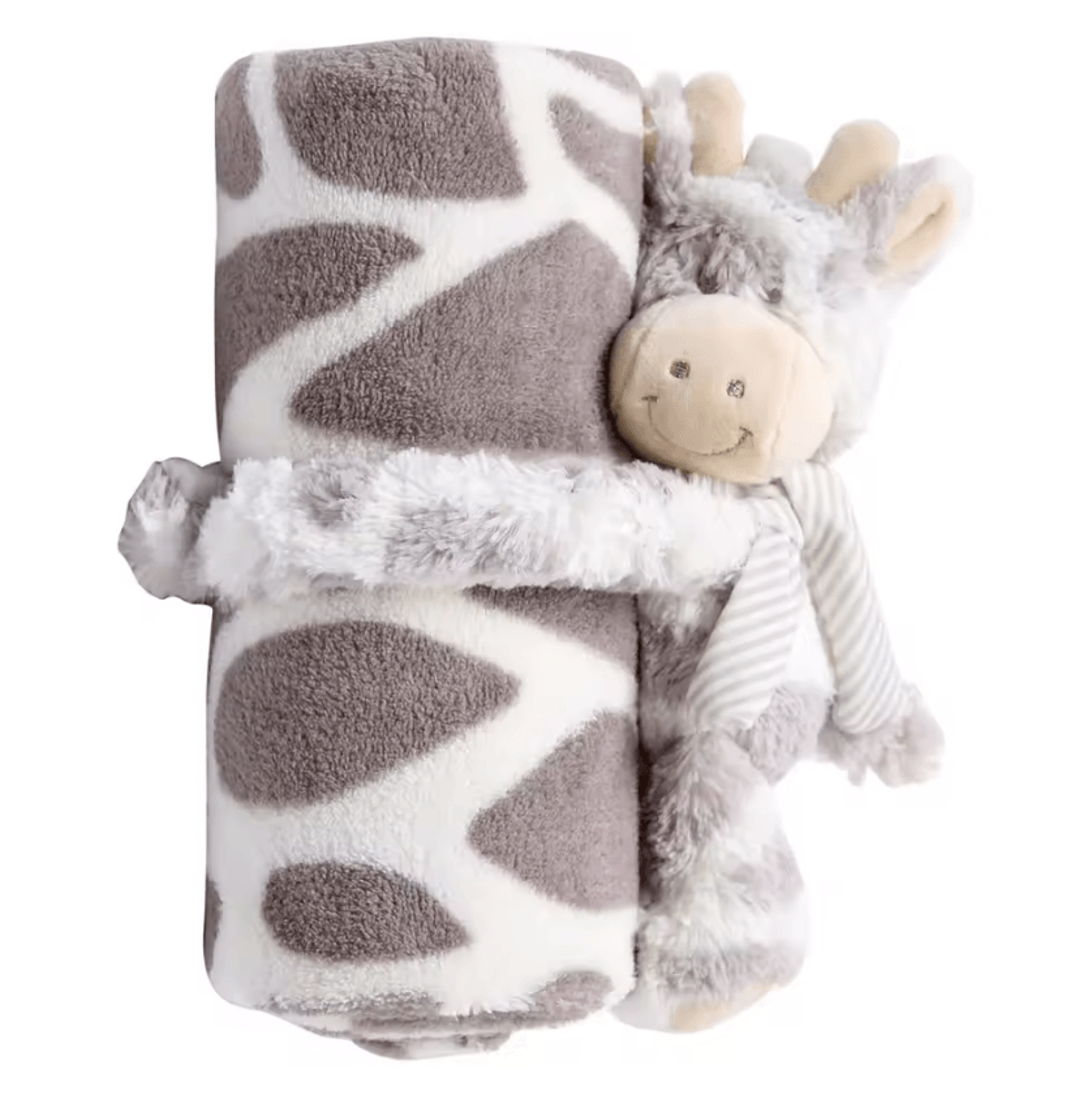 Bunny Plush And Flannel Baby Blanket Gift Set 7