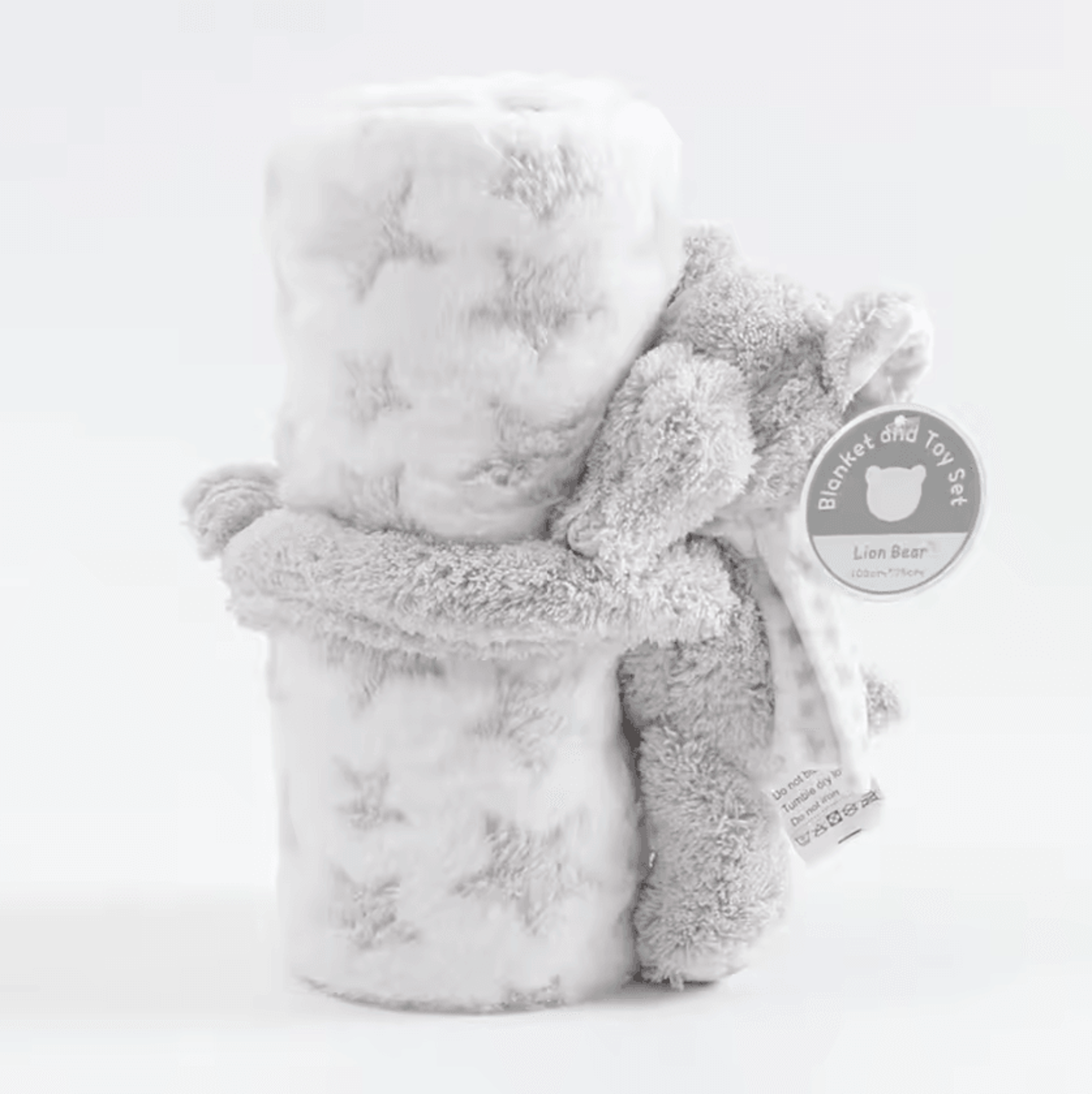 Bunny Plush And Flannel Baby Blanket Gift Set 6