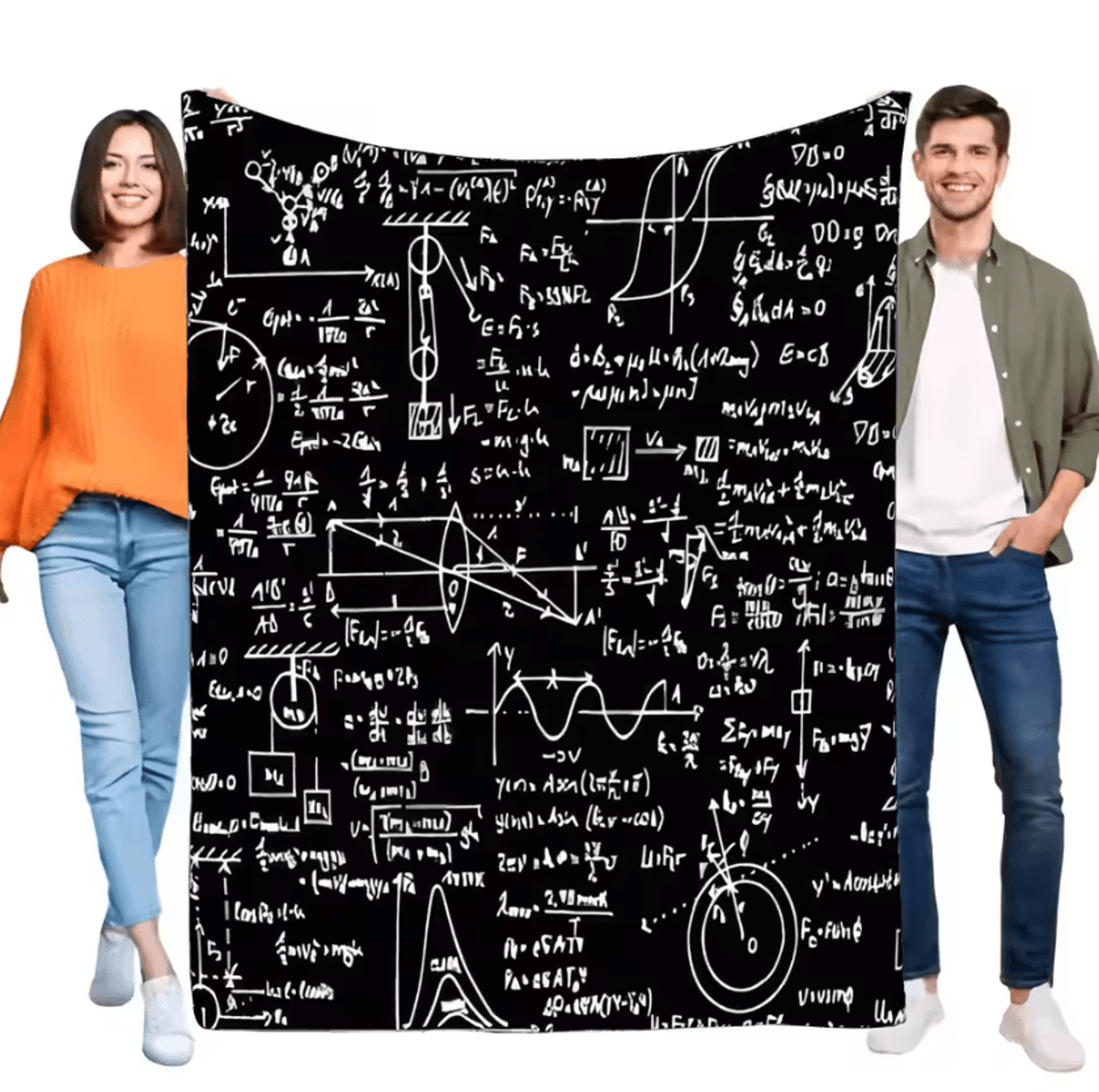 STEM Physics And Math Formula Throw Blanket 5