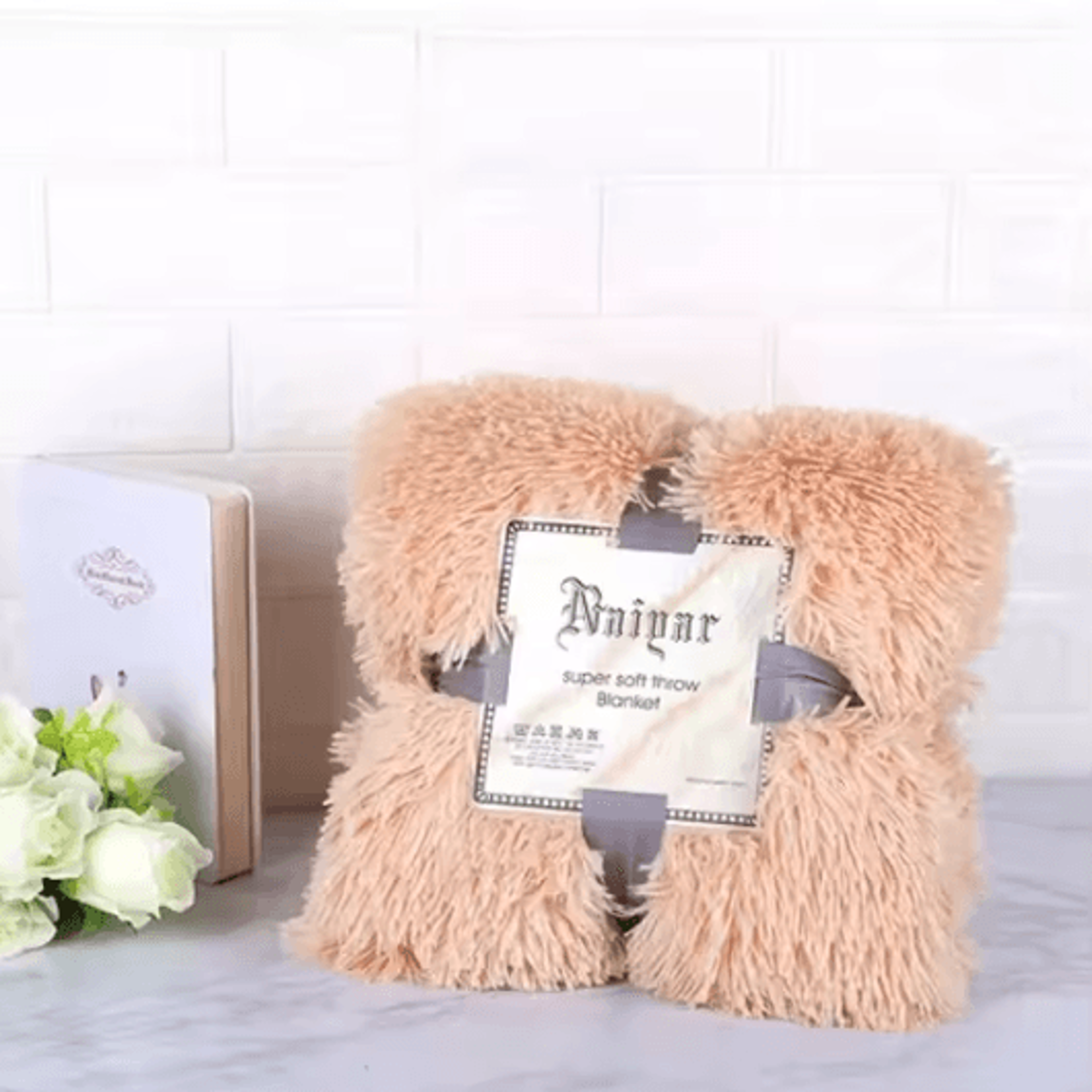 Super Soft Shaggy Faux Fur Throw Blanket 12