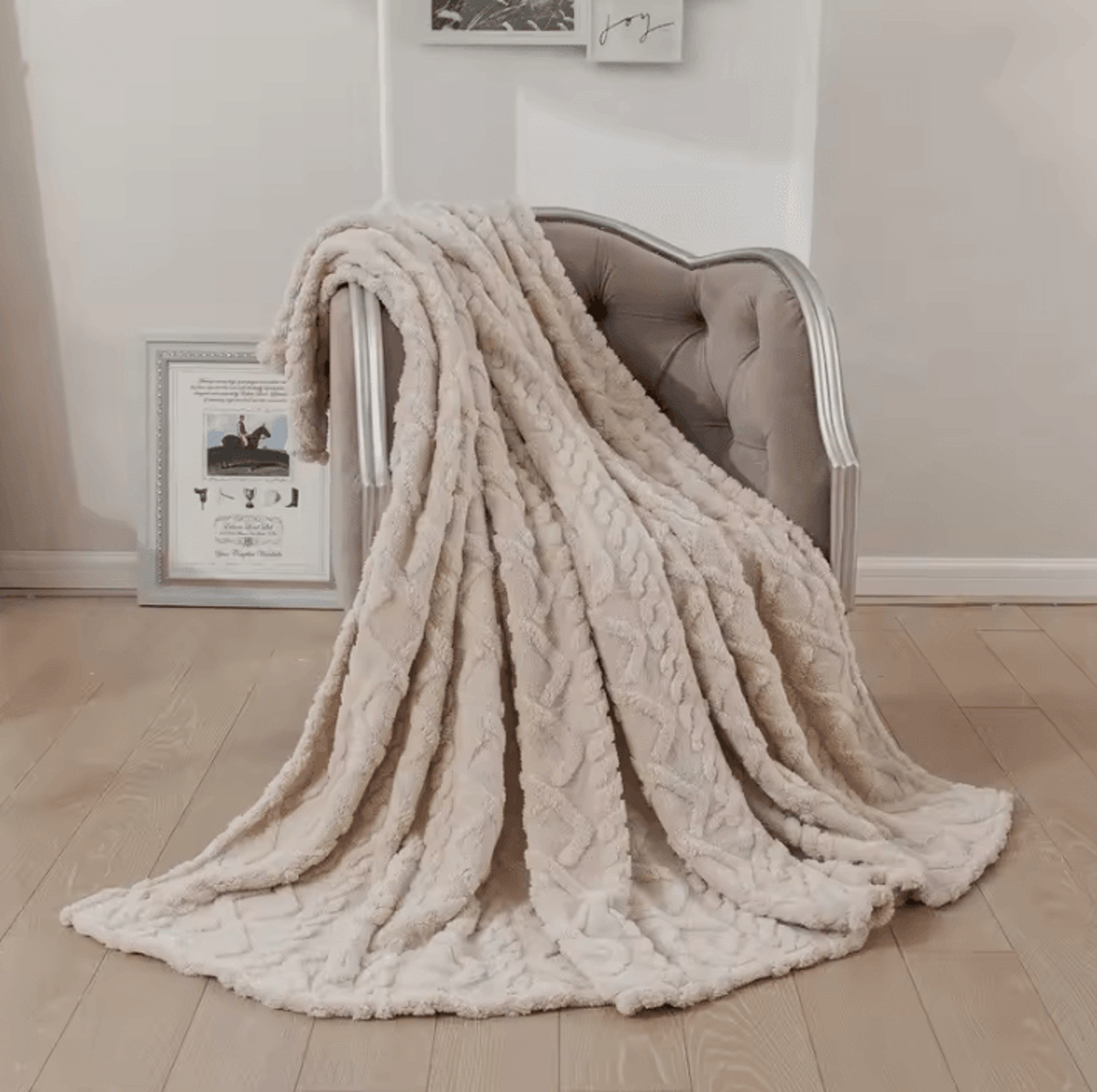 Thick Sherpa Fleece Throw Blanket 2
