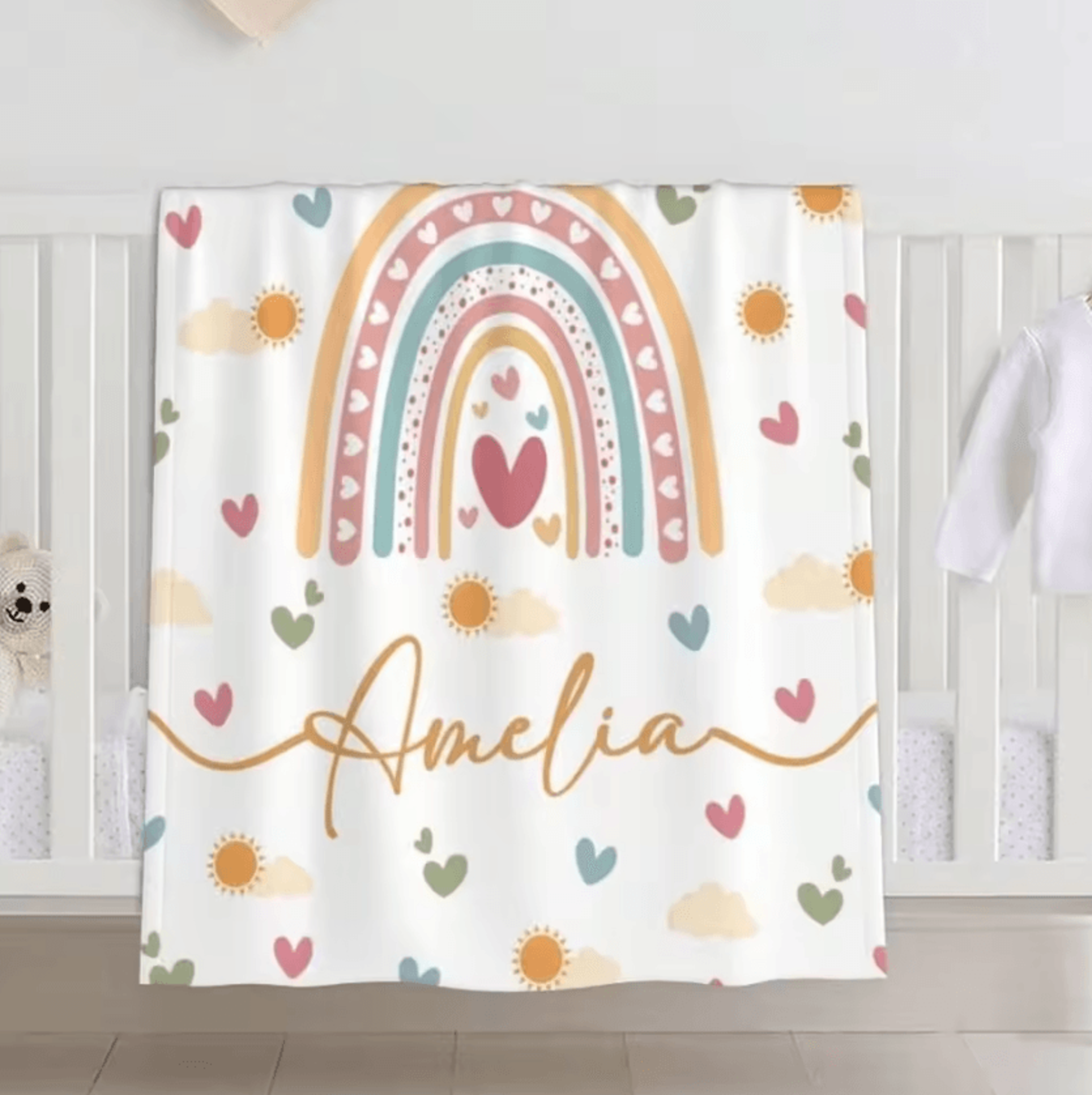 Personalized Name Flannel Blanket For Kids 2