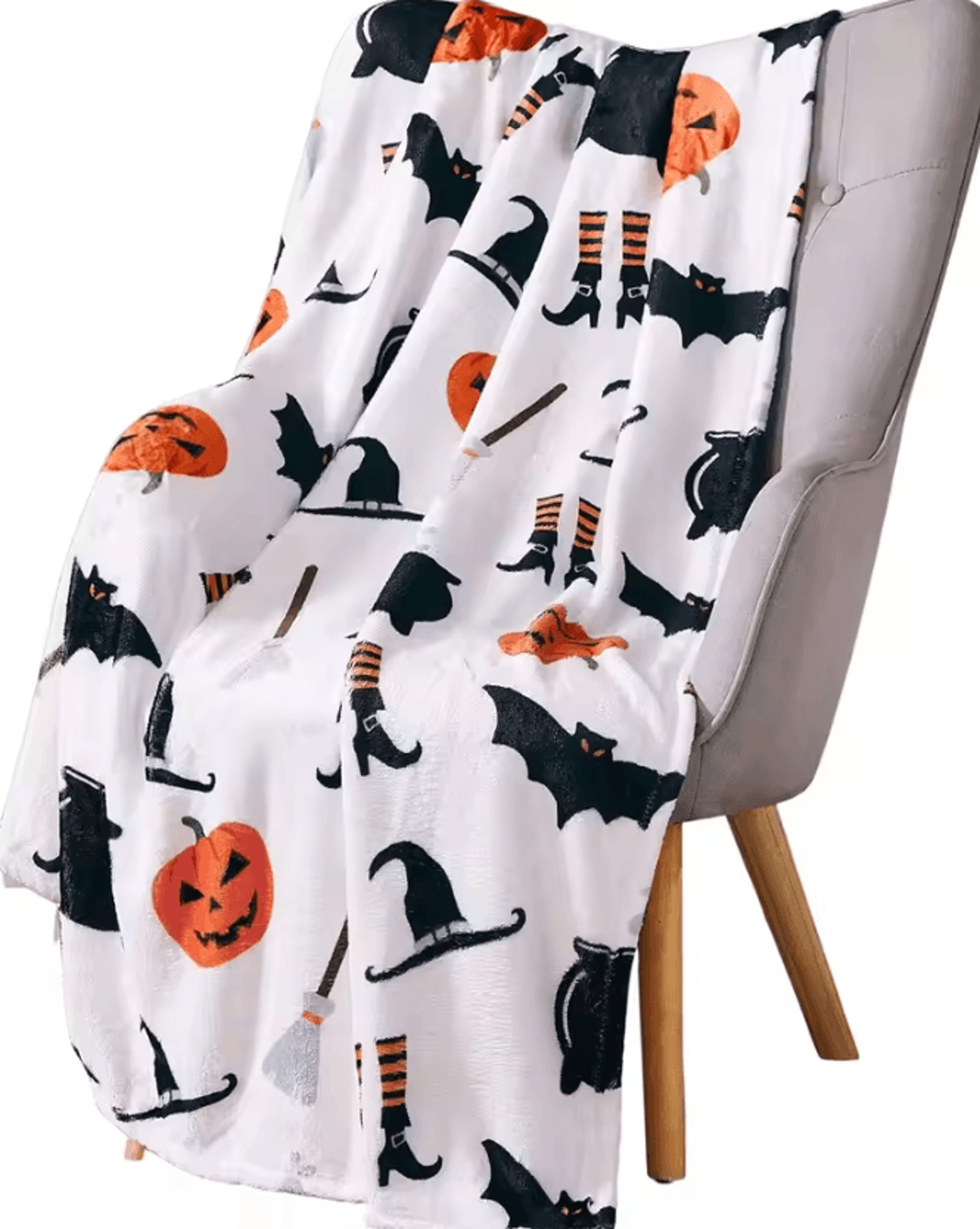 Black Bats Soft Flannel Throw Blanket 4