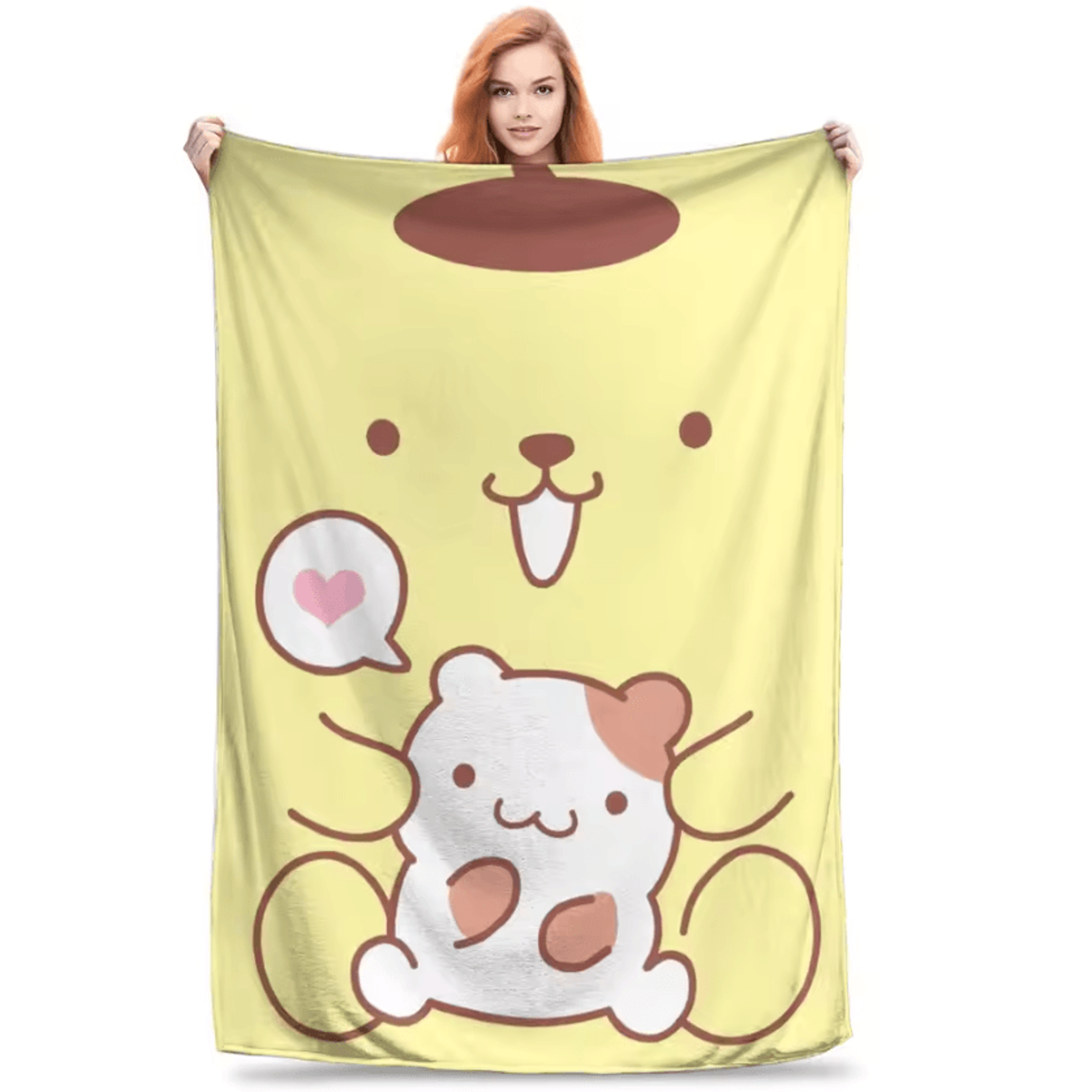 Pompompurin Soft Fleece Flannel Throw Blanket 2