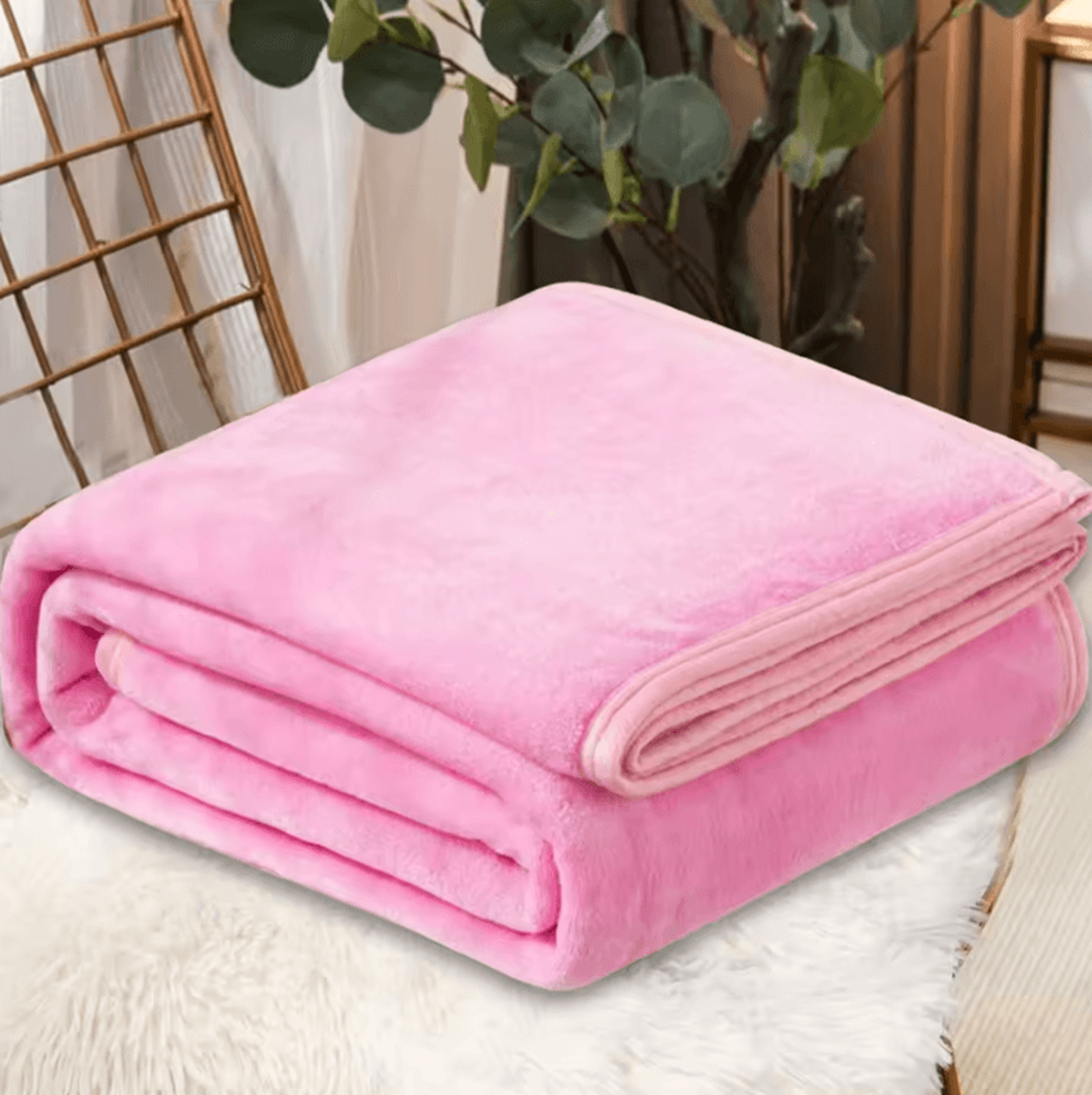Colorful Plush Microfiber Fleece Throw Blanket 5