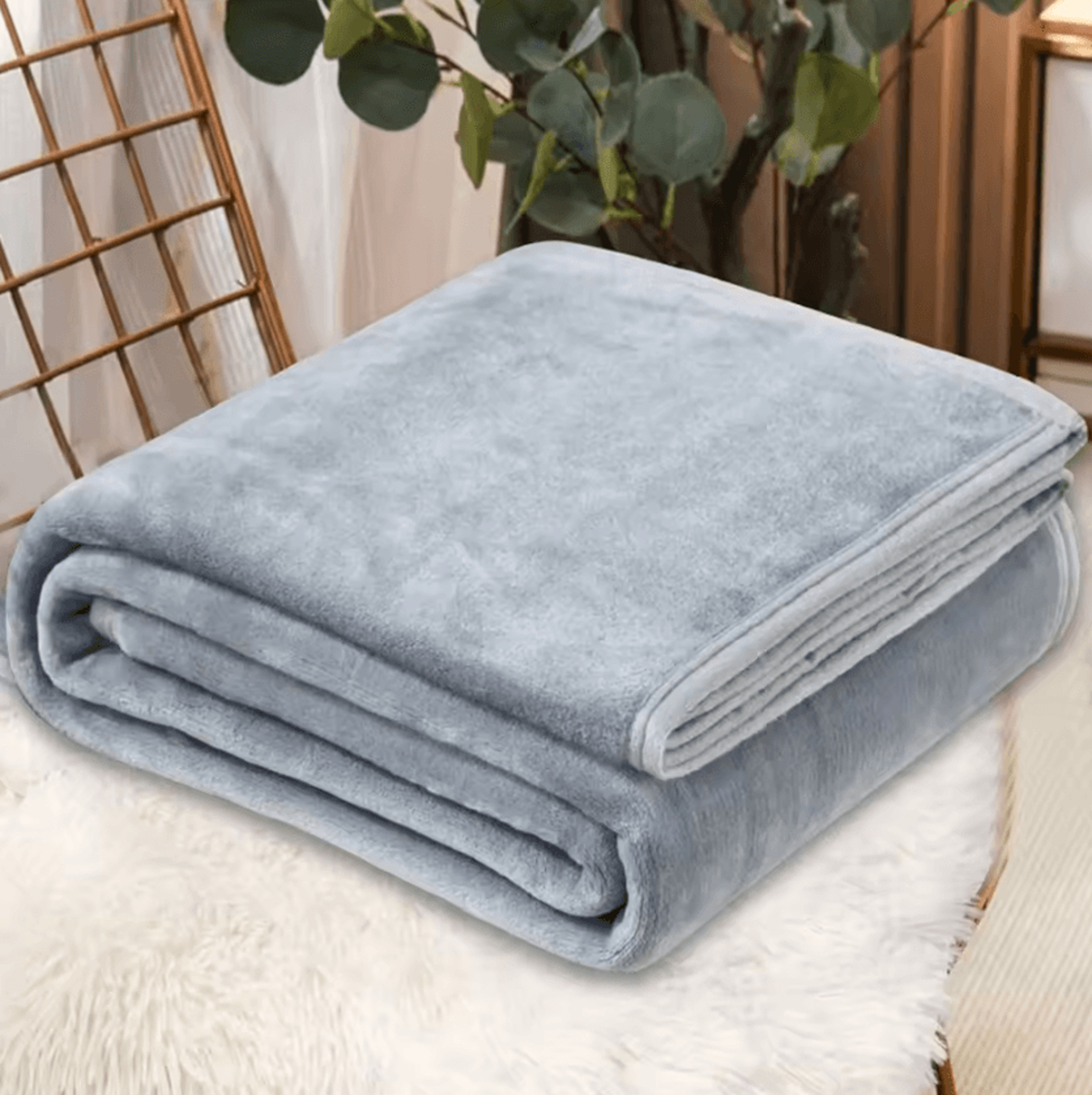 Colorful Plush Microfiber Fleece Throw Blanket 8