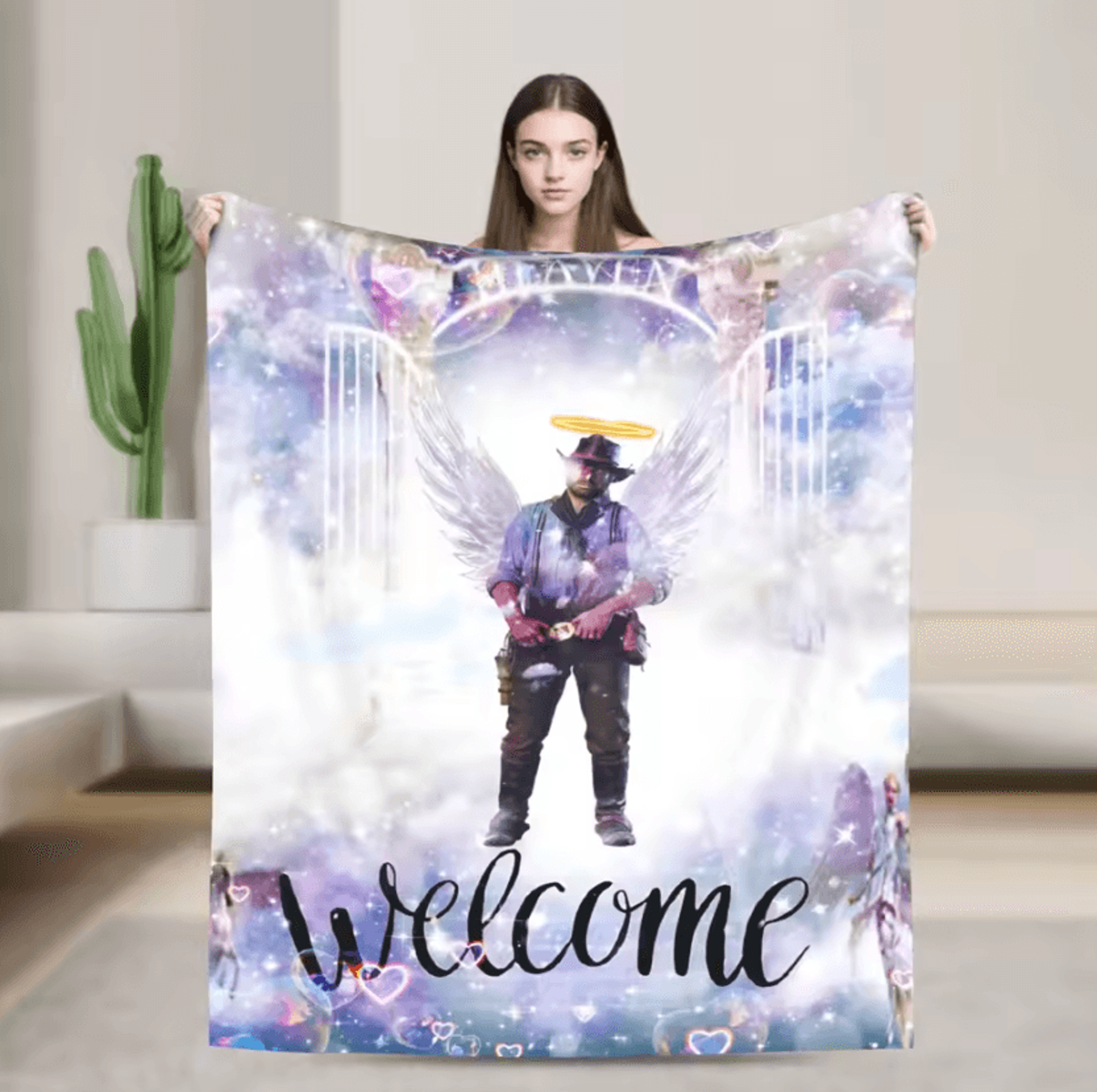 Arthur Morgan Soft Flannel Throw Blanket 10