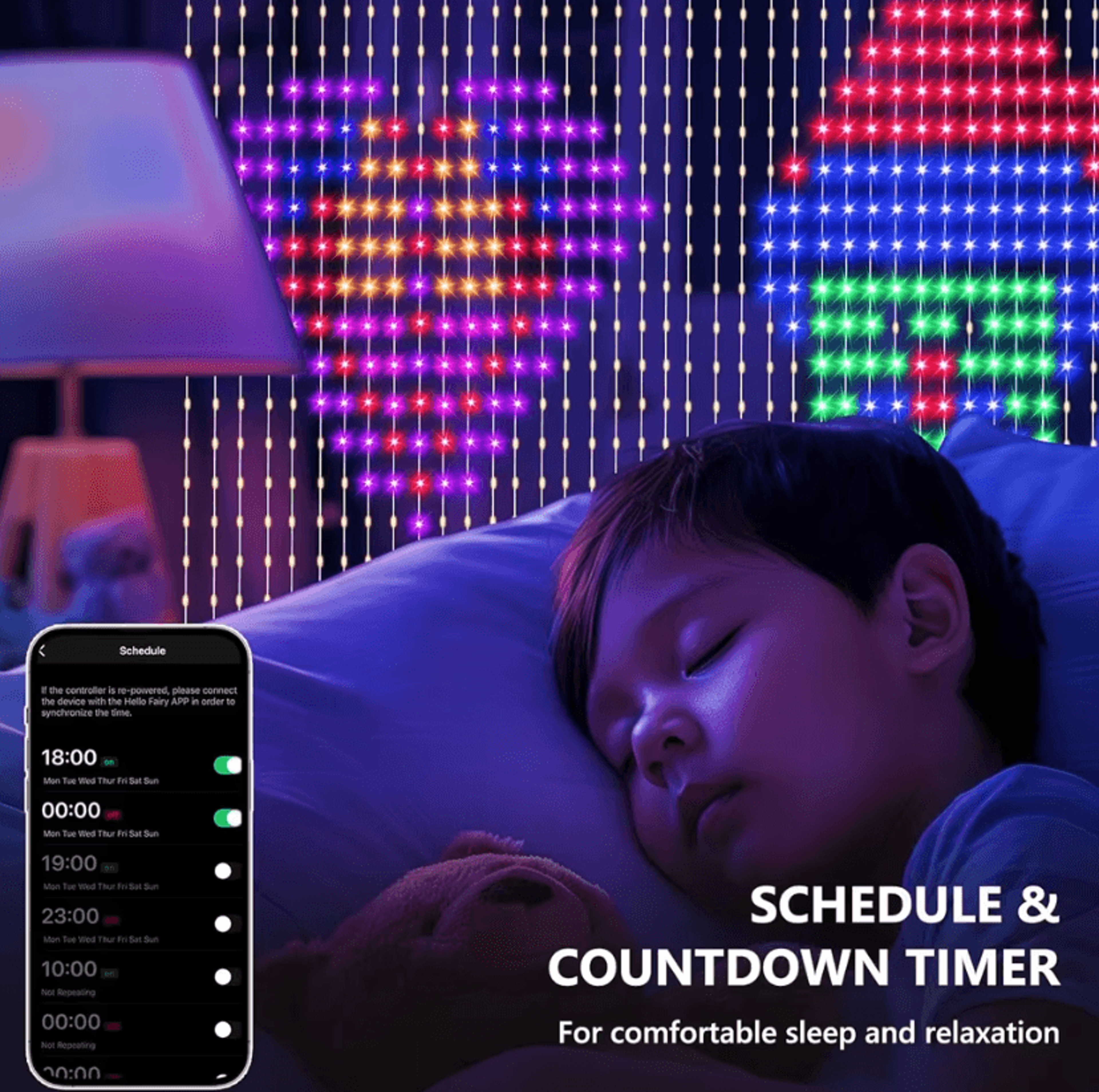 RGB Smart Music Sync Curtain Lights 3