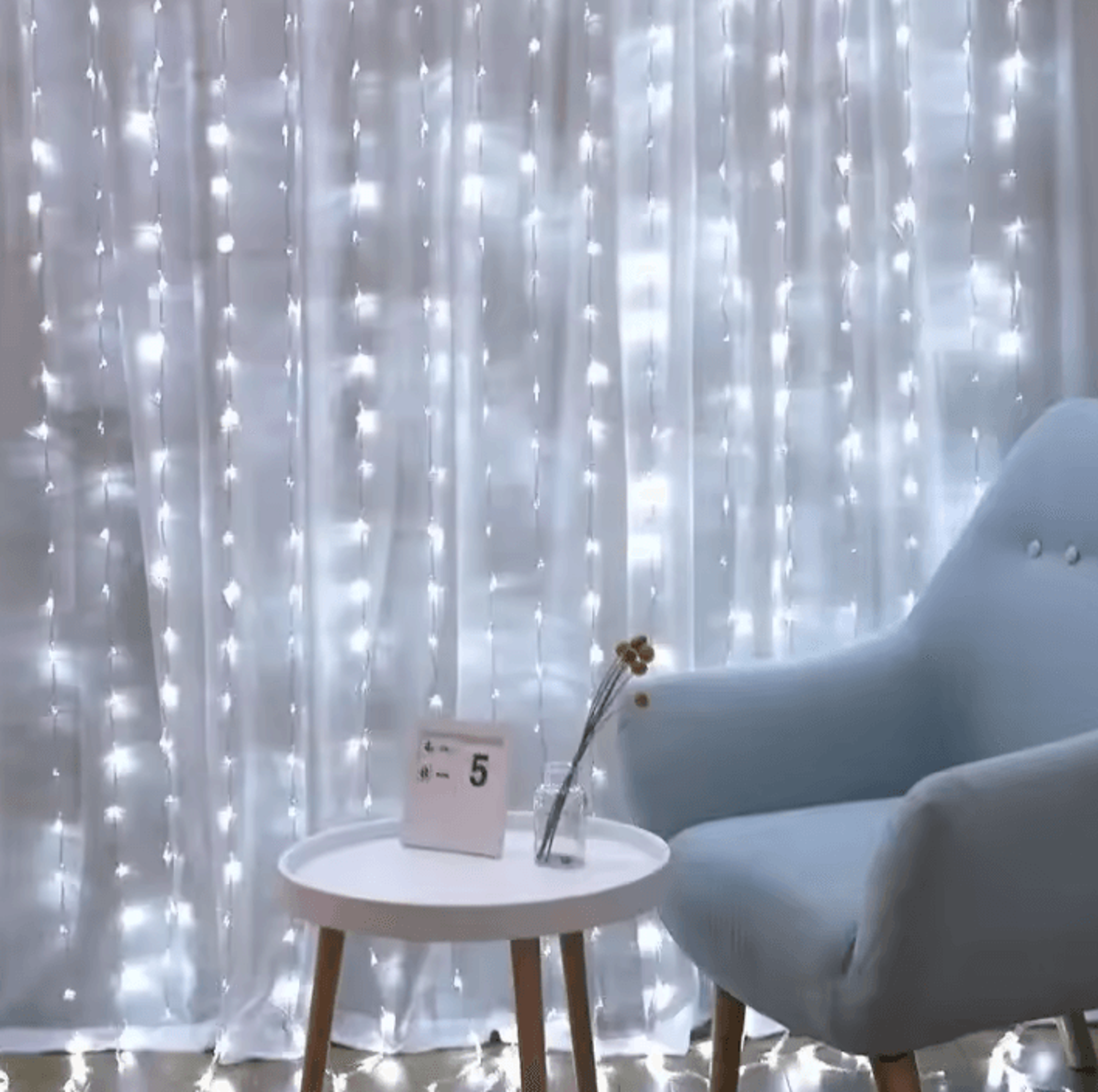 Remote Control USB Curtain Fairy Lights 1