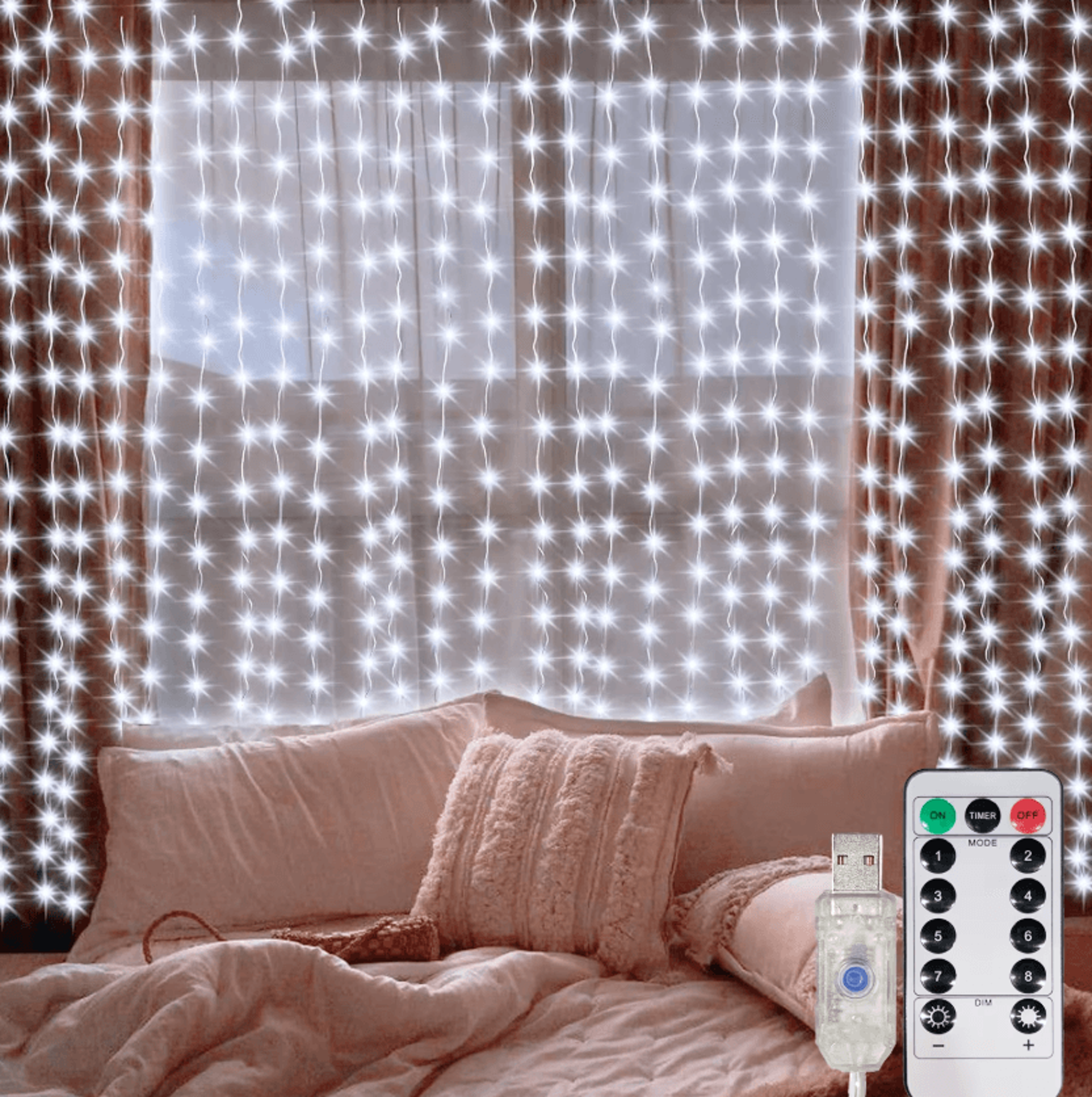 USB Hanging Fairy Lights With Remote Control 0