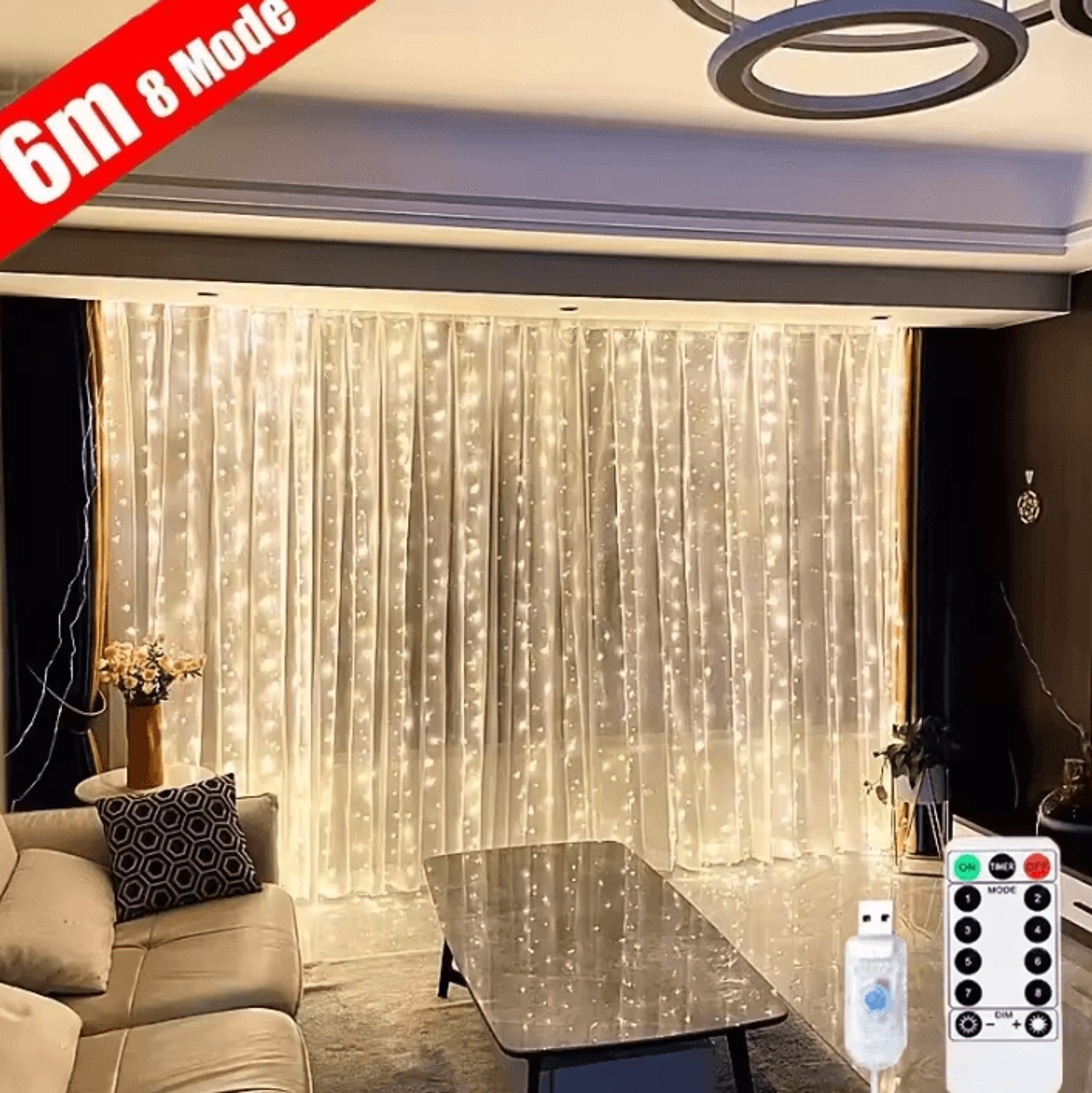 USB Cascading Garland Fairy Lights 0