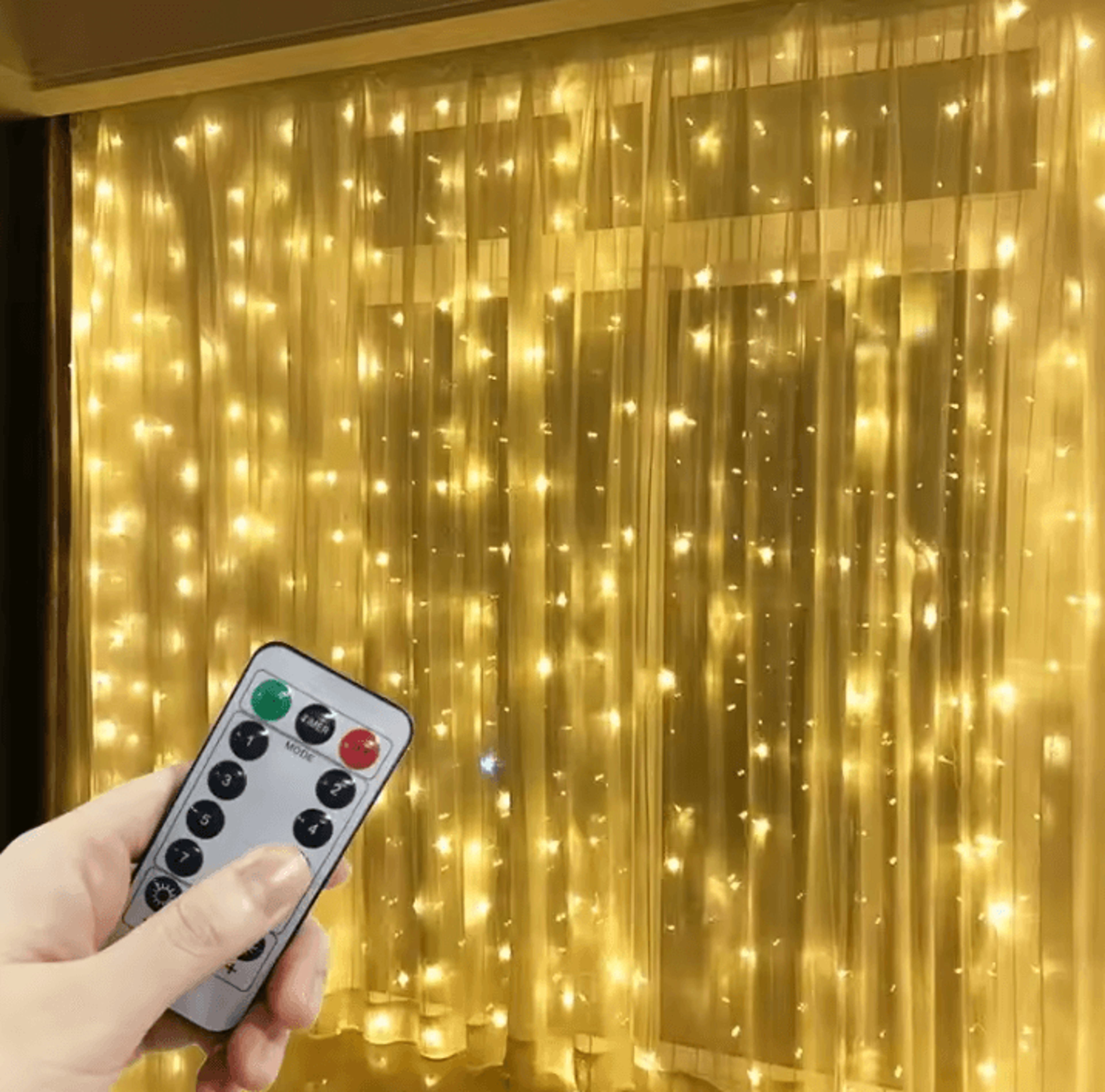 3M 4M 6M USB LED Curtain Lights With 8 Lighting Modes 5