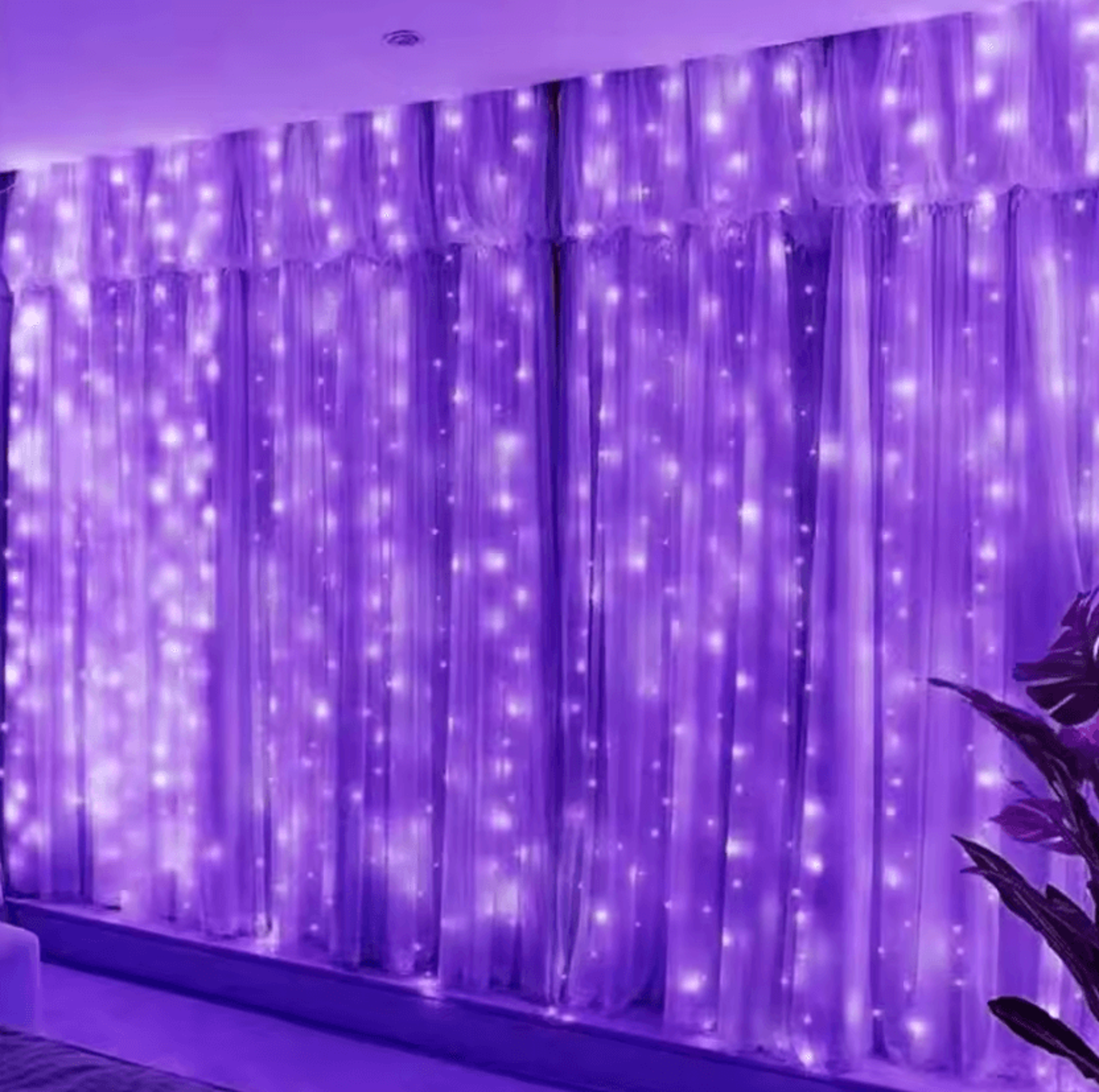 3M 6M USB LED Curtain String Lights With Remote Control 8