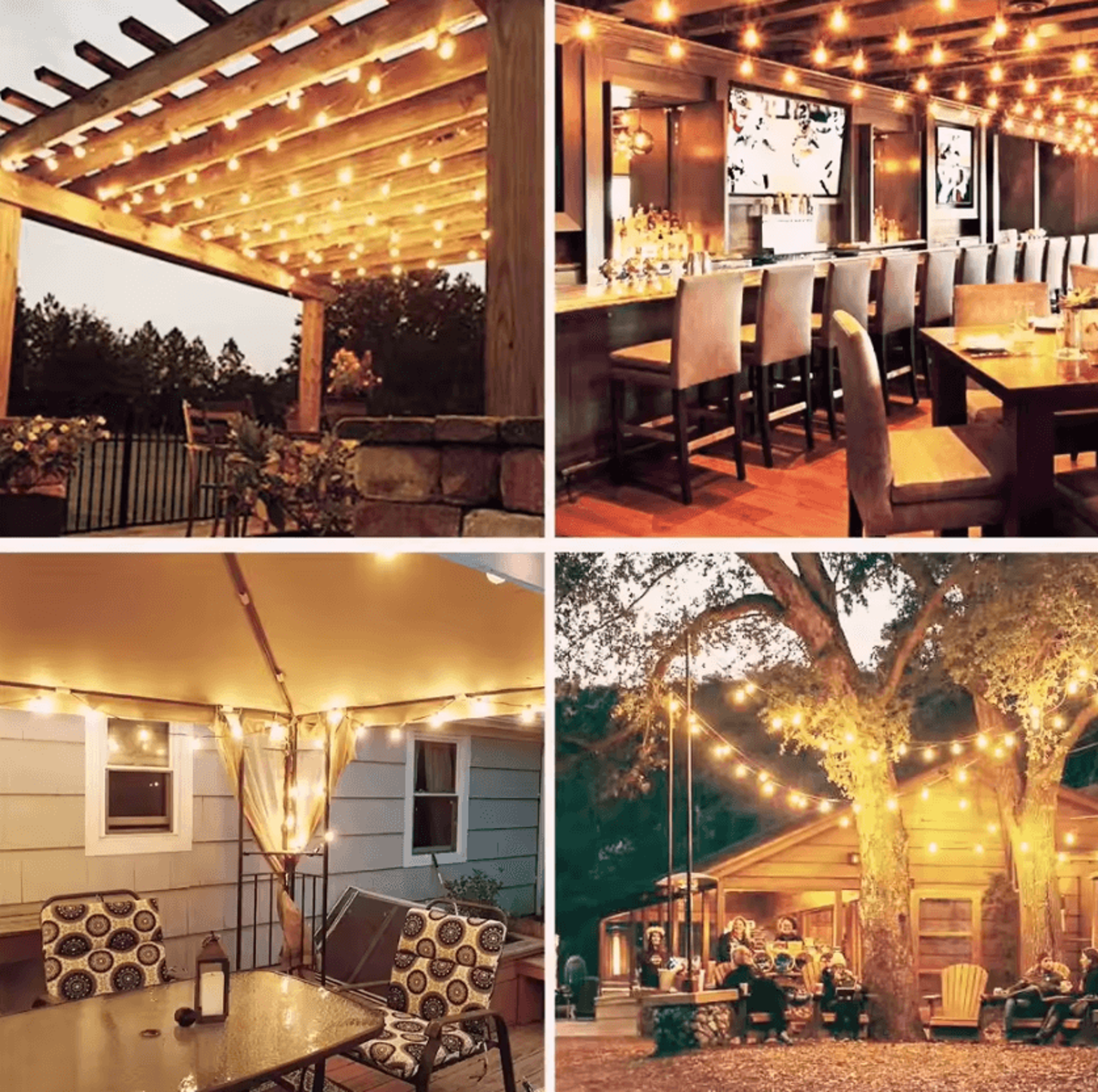 Outdoor Waterproof G40 LED String Lights With Shatterproof Bulbs 3