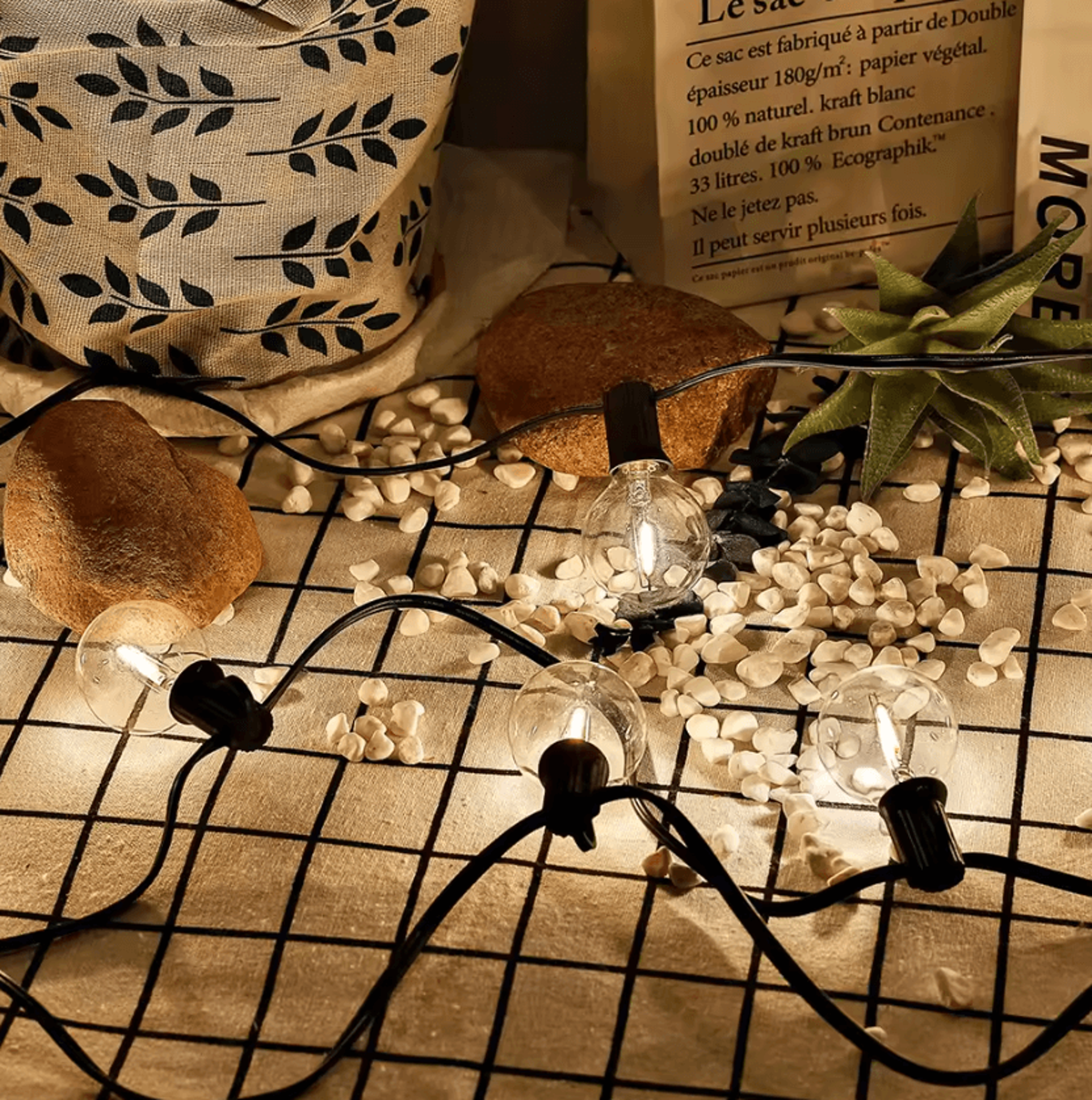 Outdoor Waterproof G40 LED String Lights With Shatterproof Bulbs 0